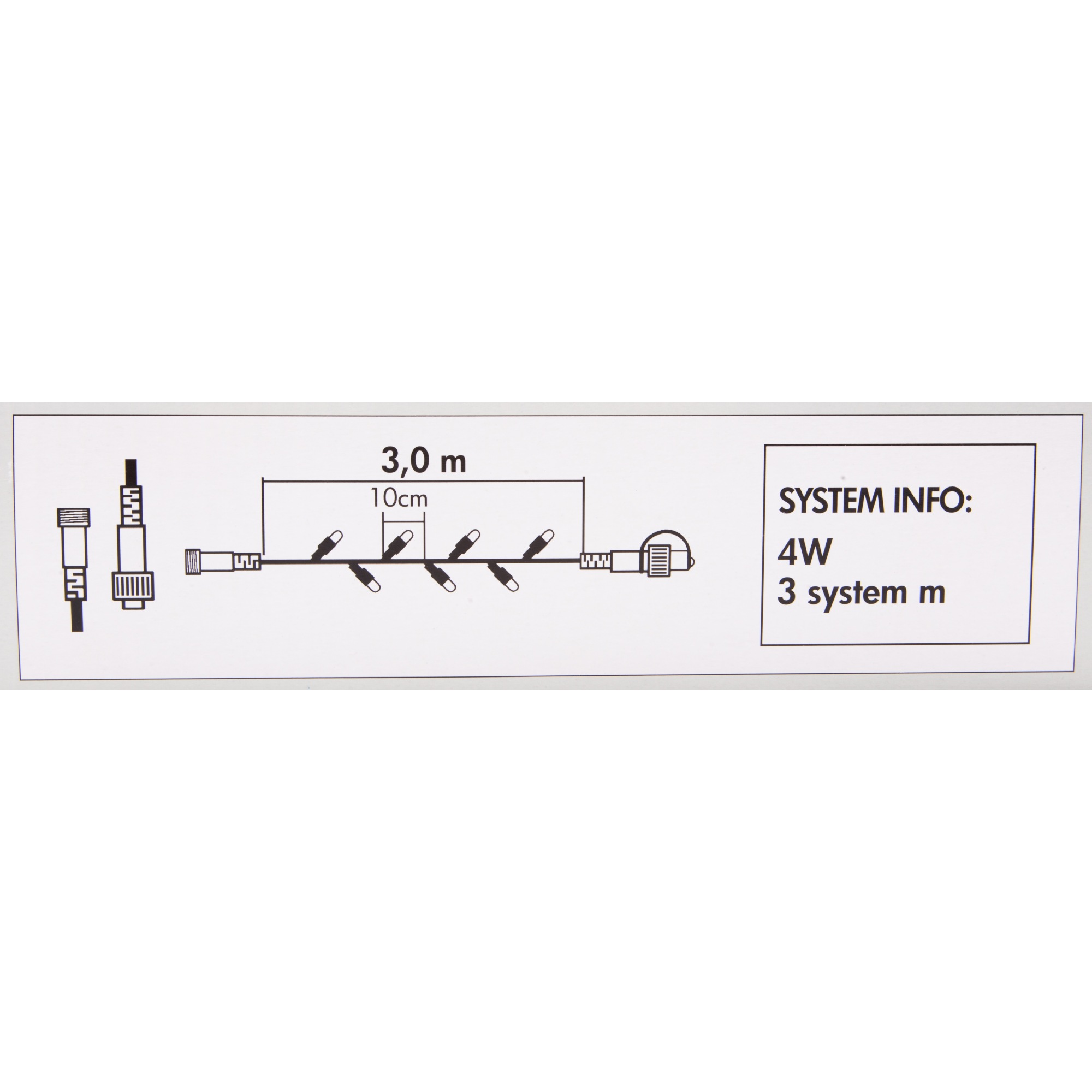 фото Электрогирлянда уличная с миганием, теплый белый свет system expo (465-03-f) system expo/star trading