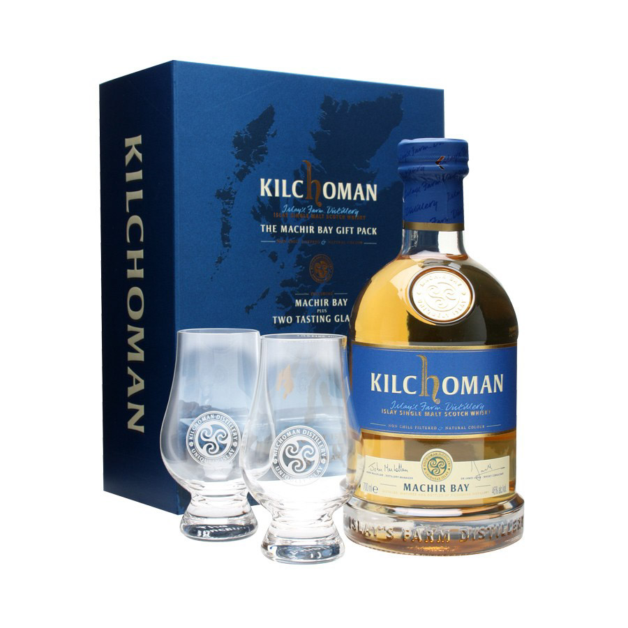 фото Виски kilchoman machir bay с 2 стаканами 4 года 700 мл