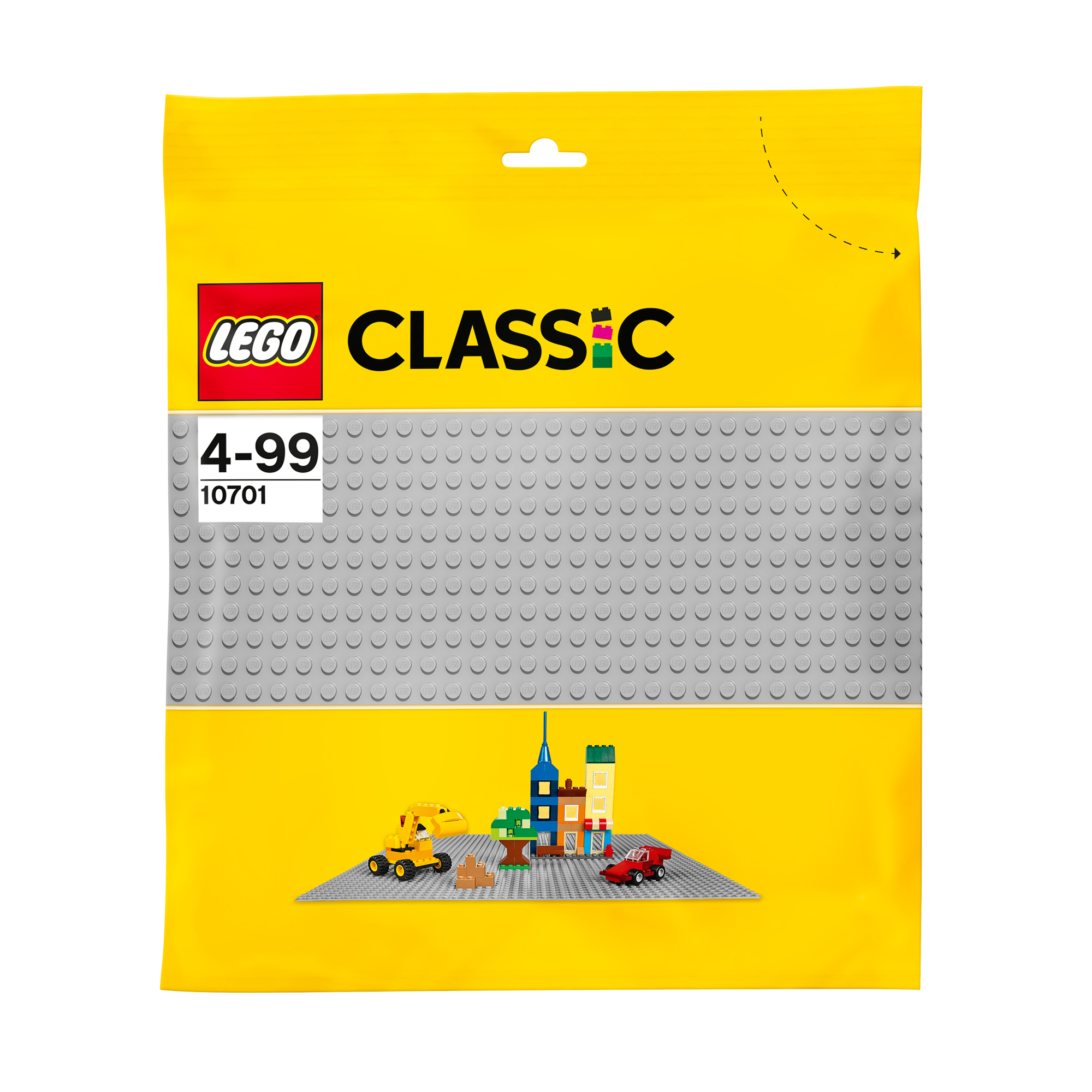 фото Игрушка классика строительная пластина серого цвета 10701 lego