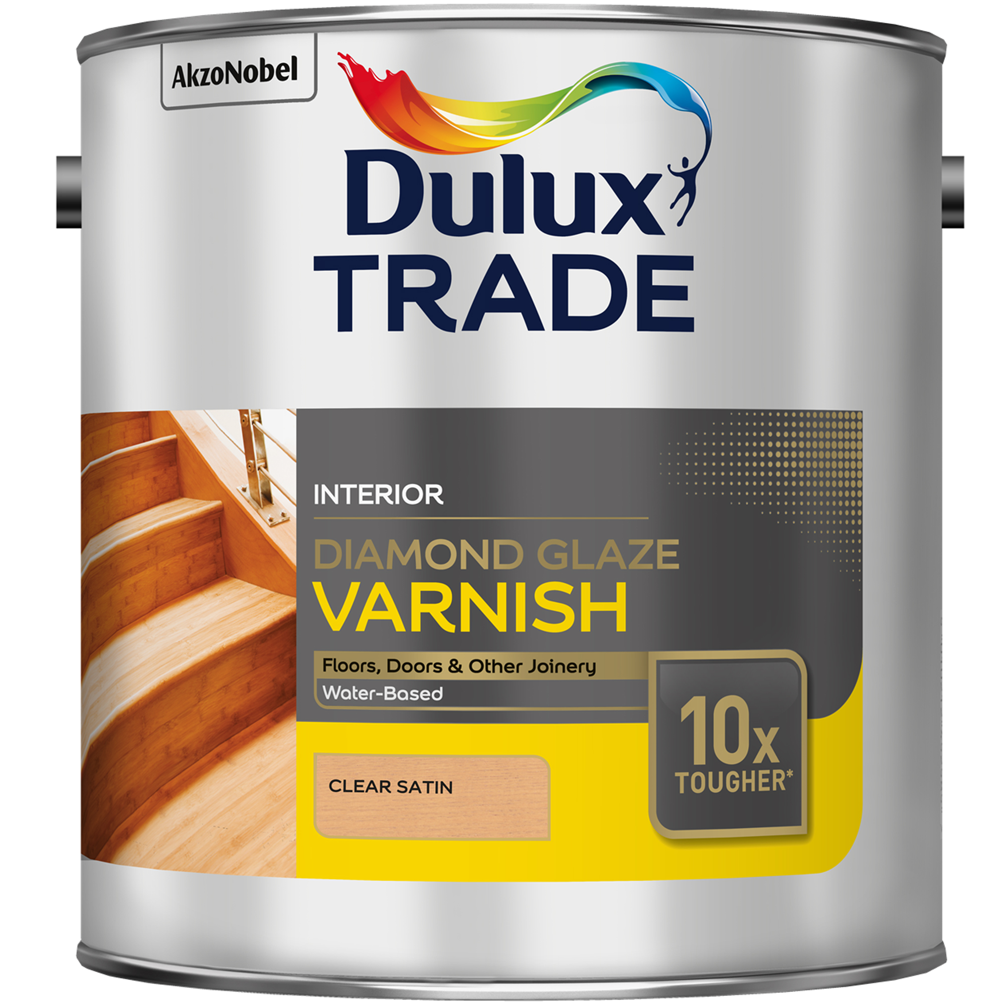 фото Лак dulux diamond glaze водный полуматовый 2.5л