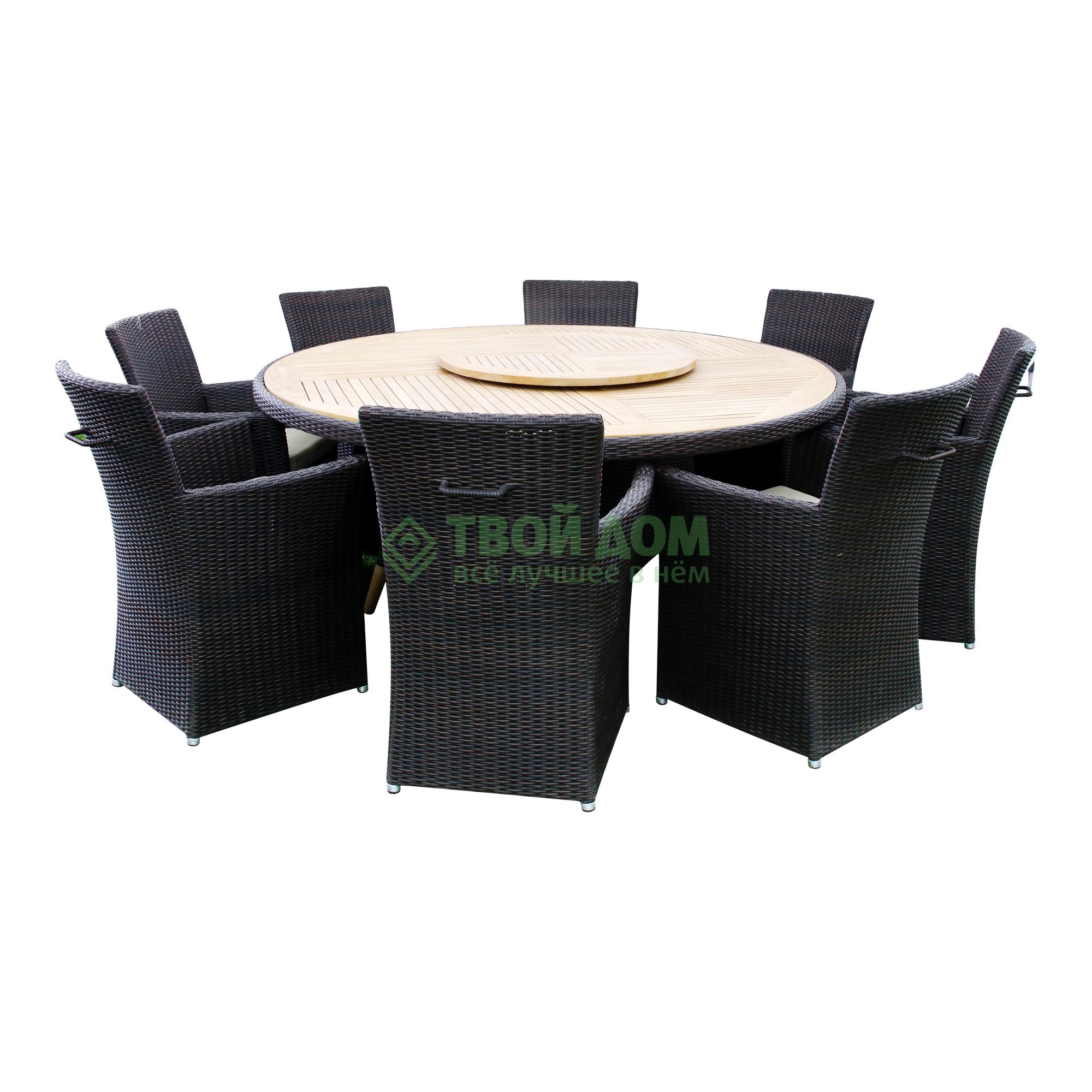 

Наборы мебели Puriartha T-500/C-880/A-100, Белый;темно-коричневый