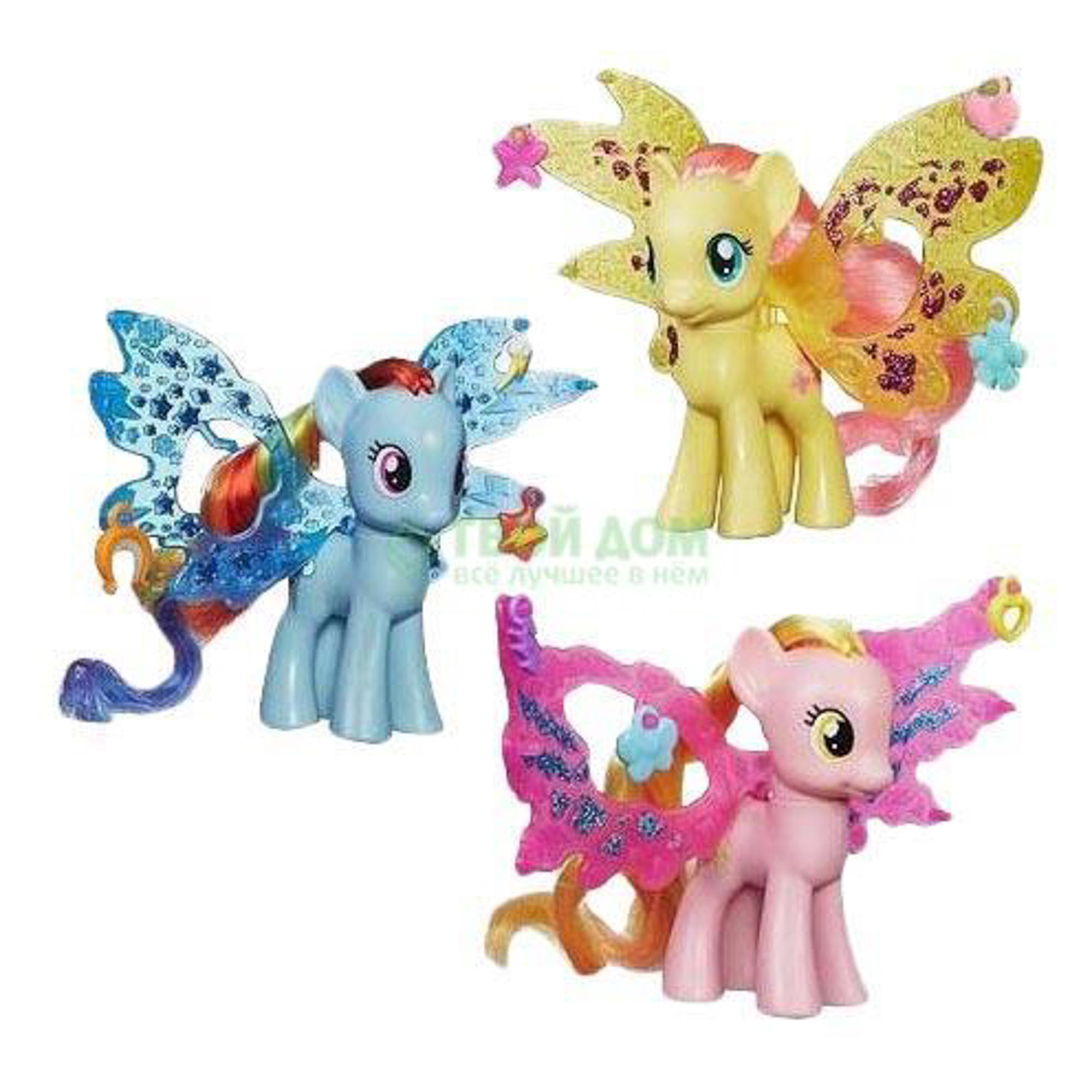 

Игровая фигурка Hasbro Пони делюкс с волшебными крыльями mlp (B0358H), Розовый;голубой;желтый