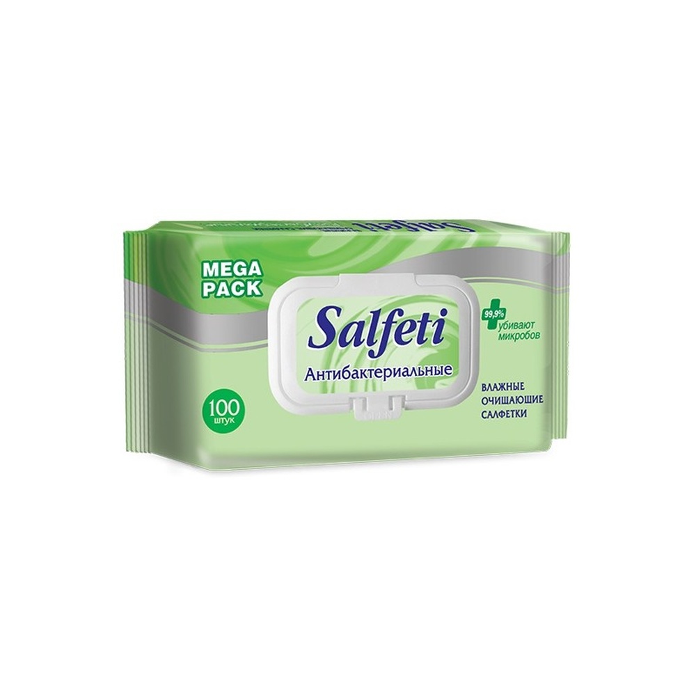 фото Салфетки влажные salfeti mega pack 100 шт