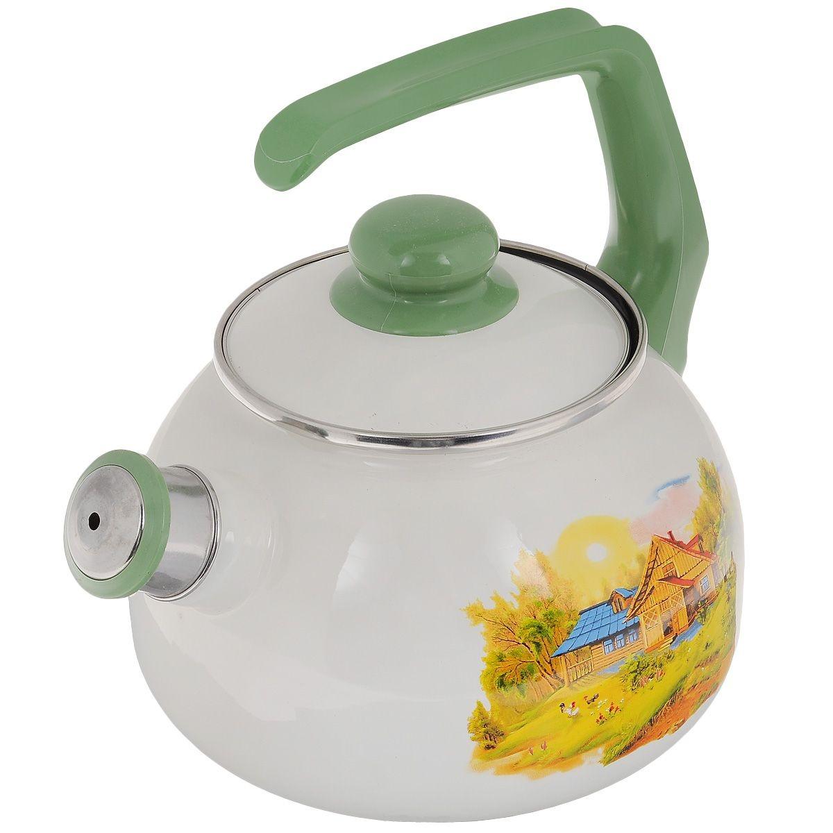 

Чайник эмалированный Metrot Домик в деревне 2.5 л