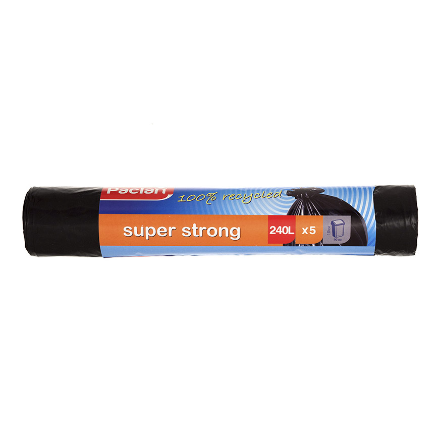 фото Мешки для мусора paclan super strong 240 л 5 шт