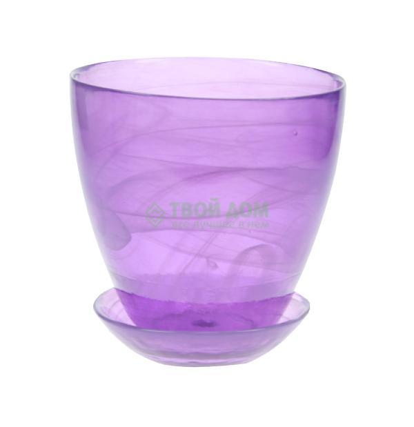 

Горшок Элитная керамика Горшок 1 d 11см алеб лиловый с под, Фиолетовый