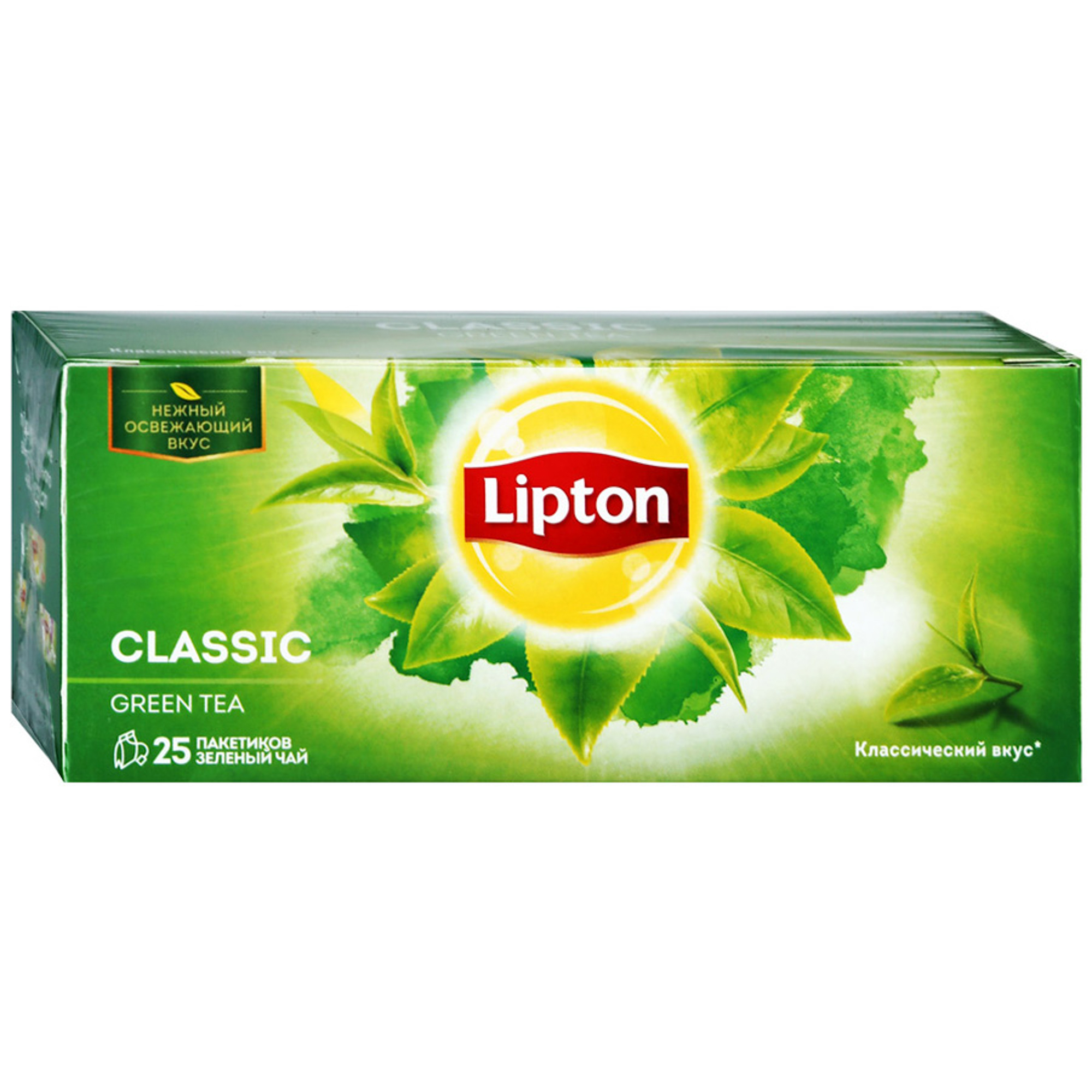 фото Чай зеленый lipton green classic 25 пакетиков