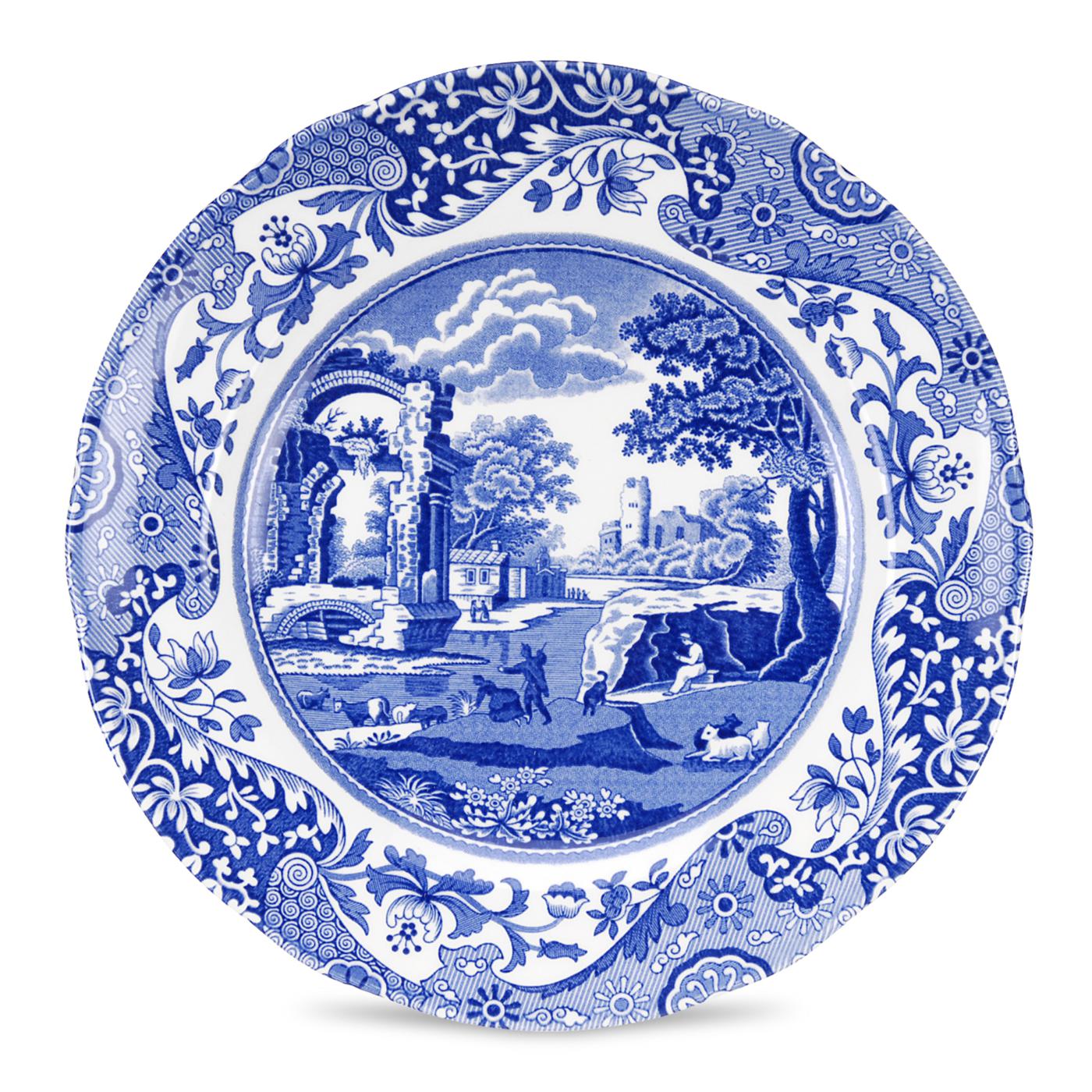 Тарелка закусочная Spode голубая Италия 20 см, цвет голубой - фото 1