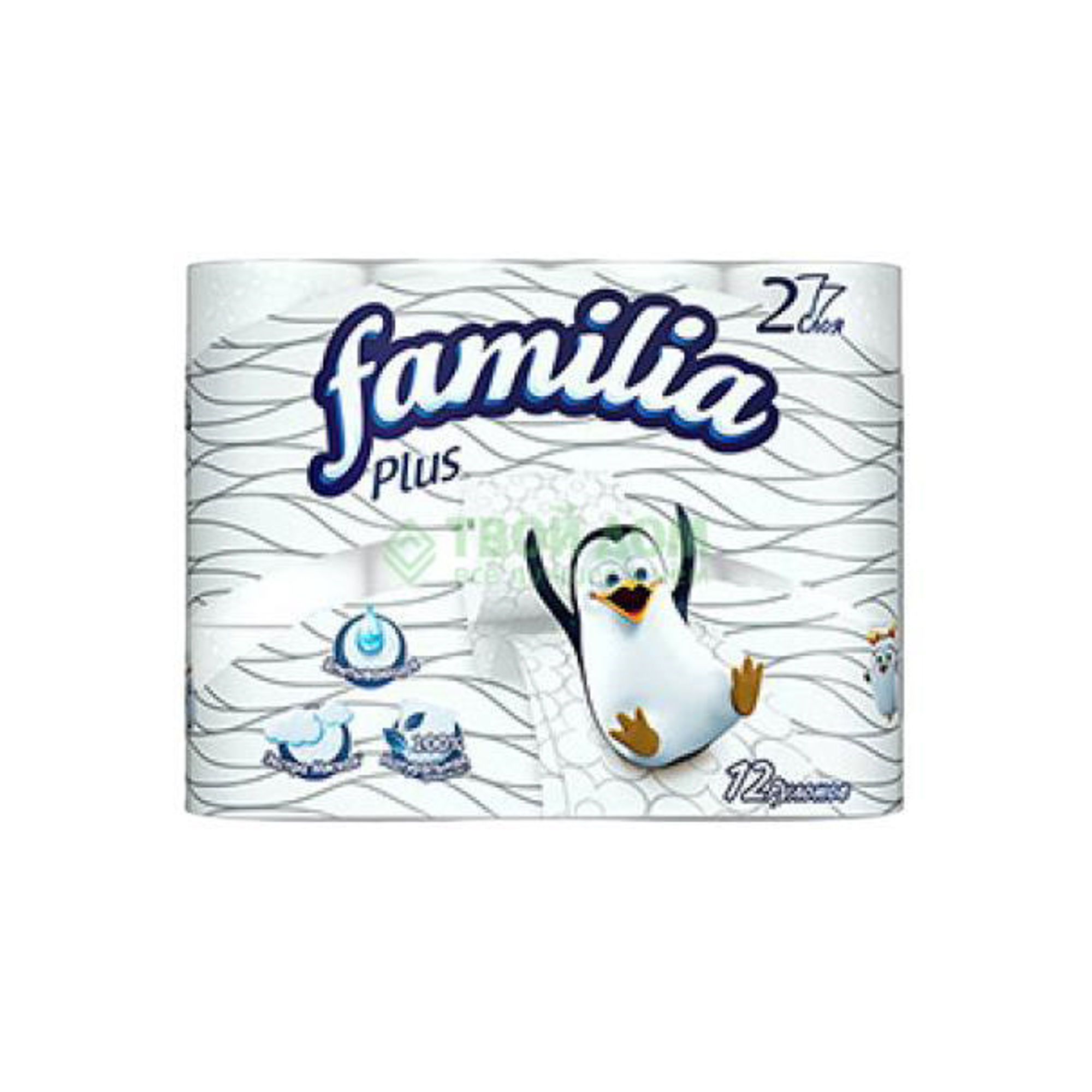 Туалетная бумага Hayat Familia Plus Белая 2 слоя 12 рулонов (5031387)
