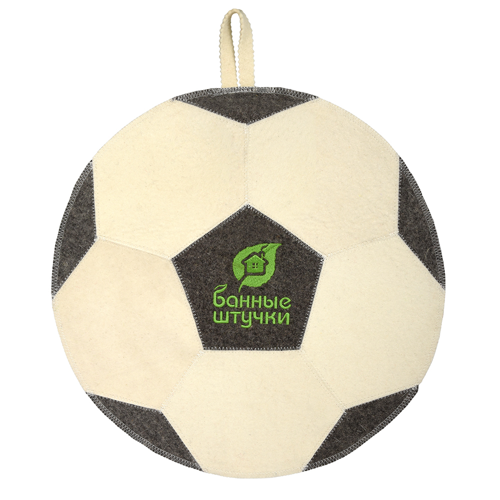 фото Коврик для сауны футбольный мяч "банные штучки", войлок 100% / 20