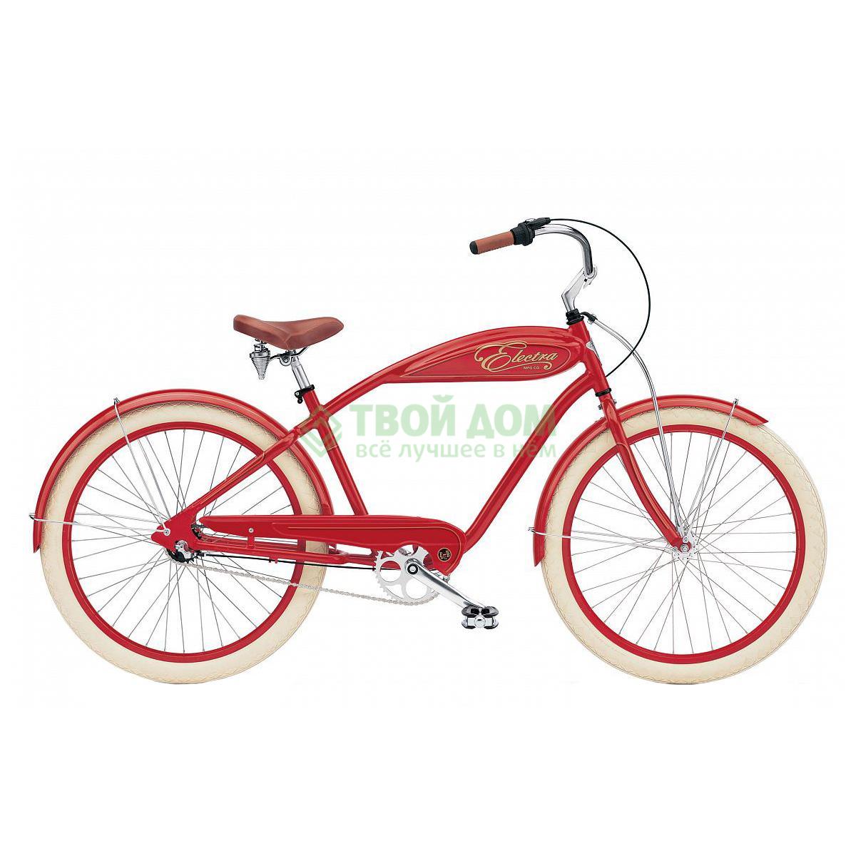 фото Велосипед electra bicycle cruiser indy 3i red (262132)