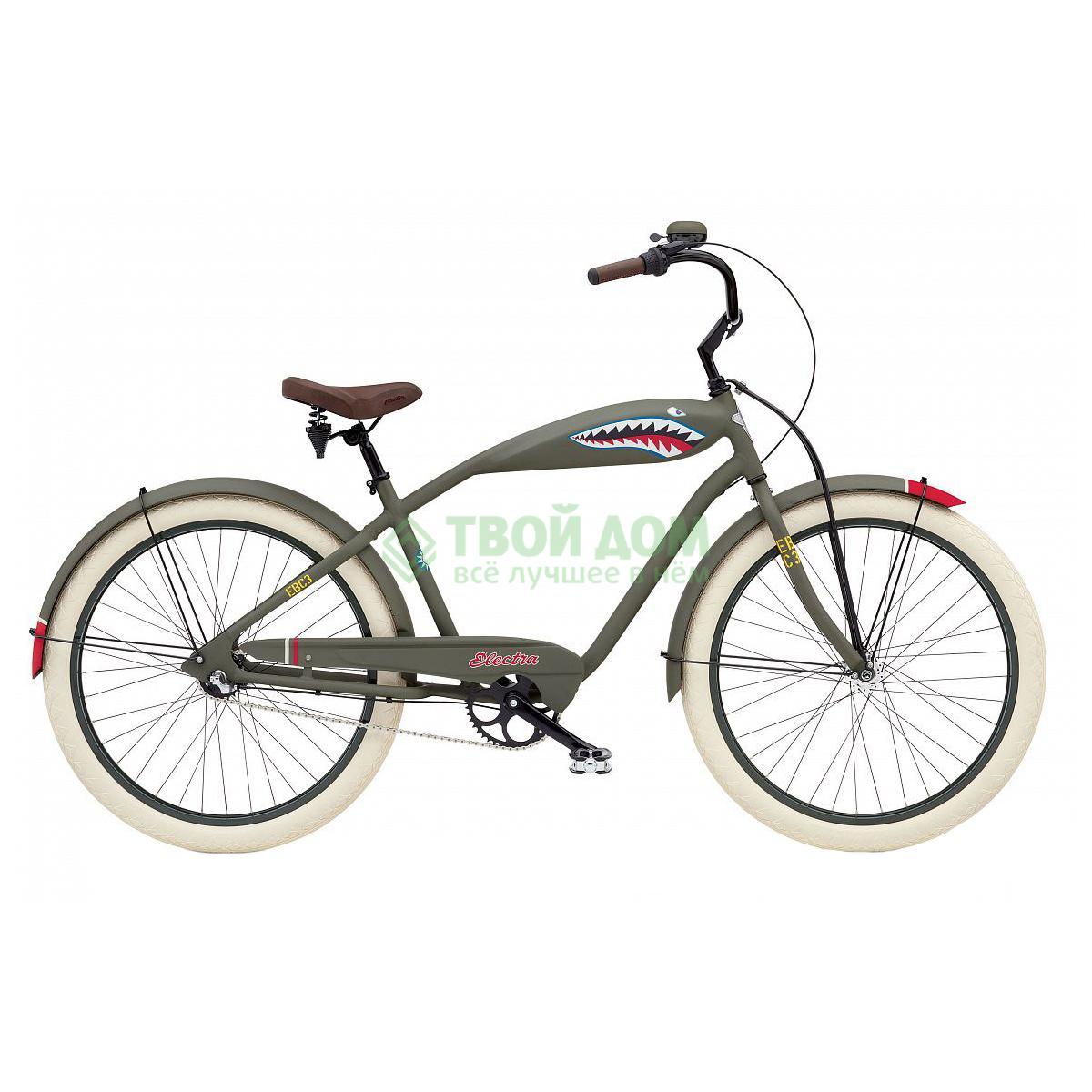 фото Велосипед electra bicycle cruiser tiger shark 3i midway grey (262139)