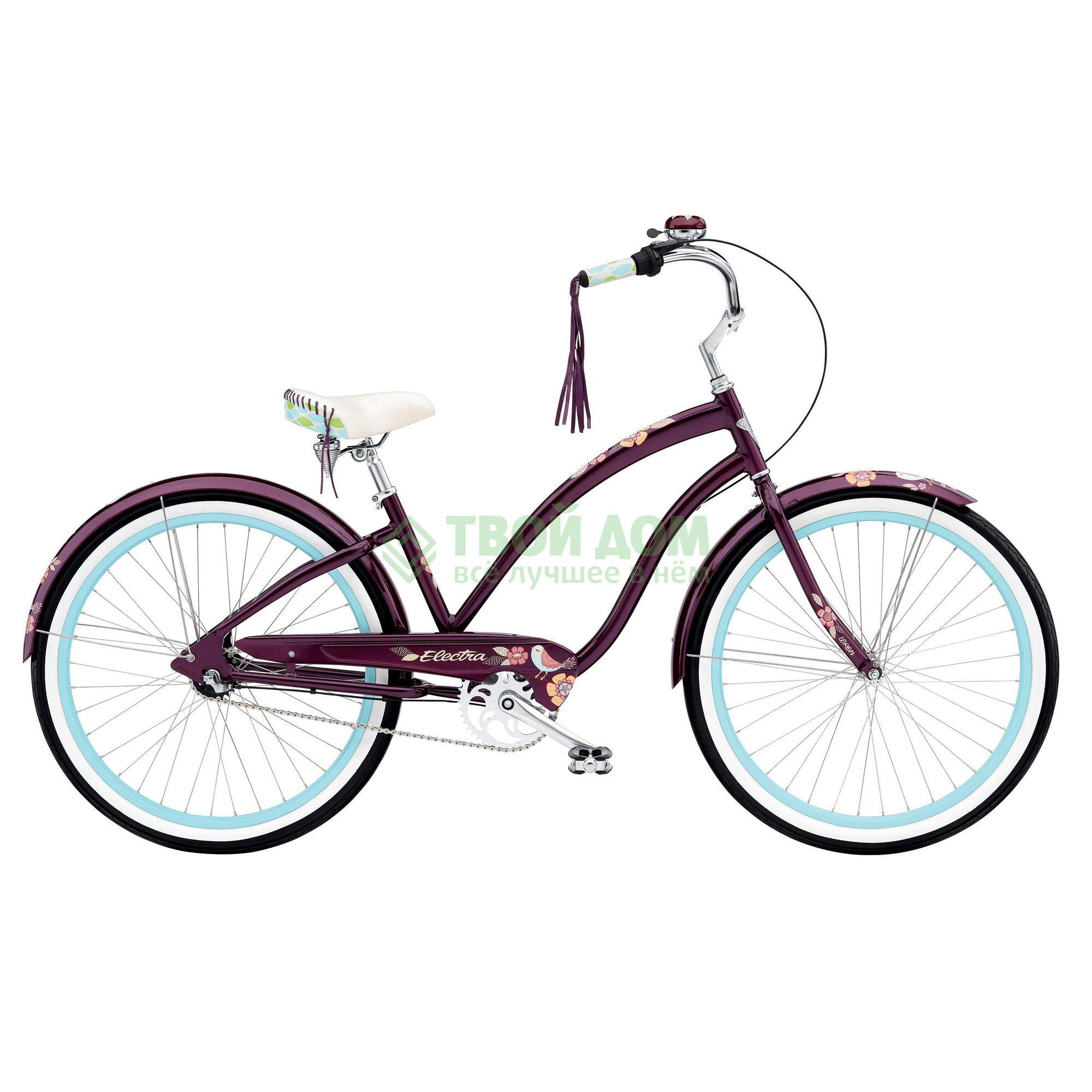 фото Велосипед electra bicycle comp wren 3i aubergine ladies