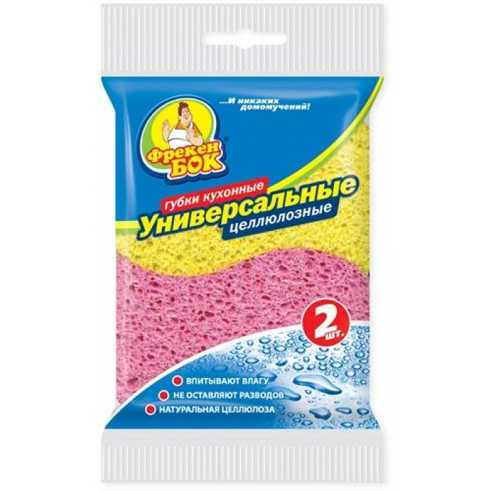 

Губка Фрекен Бок универсальная 2 шт, В ассортименте