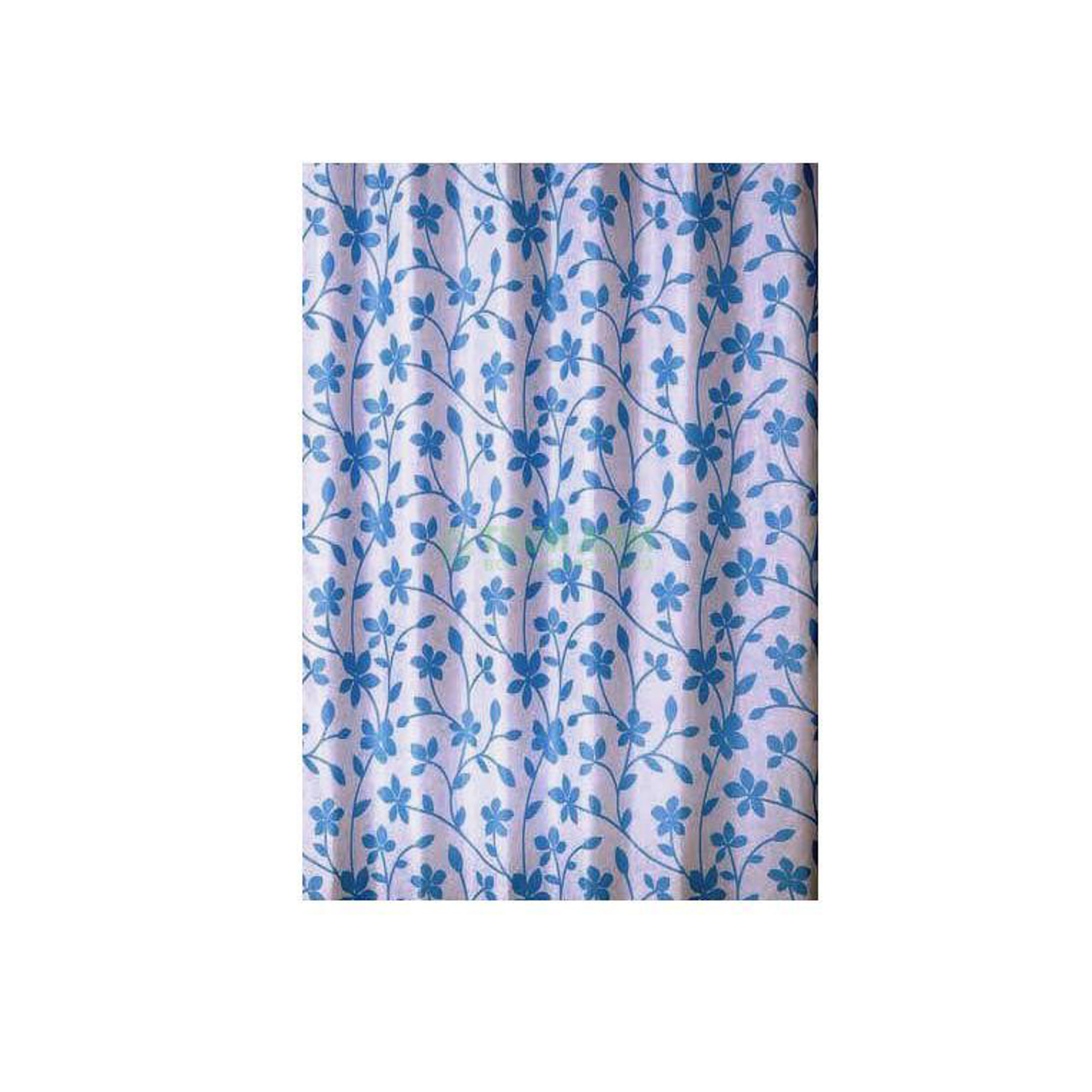 фото Штора для ванной комнаты primanova bloom с голубыми цветами 180х200 см