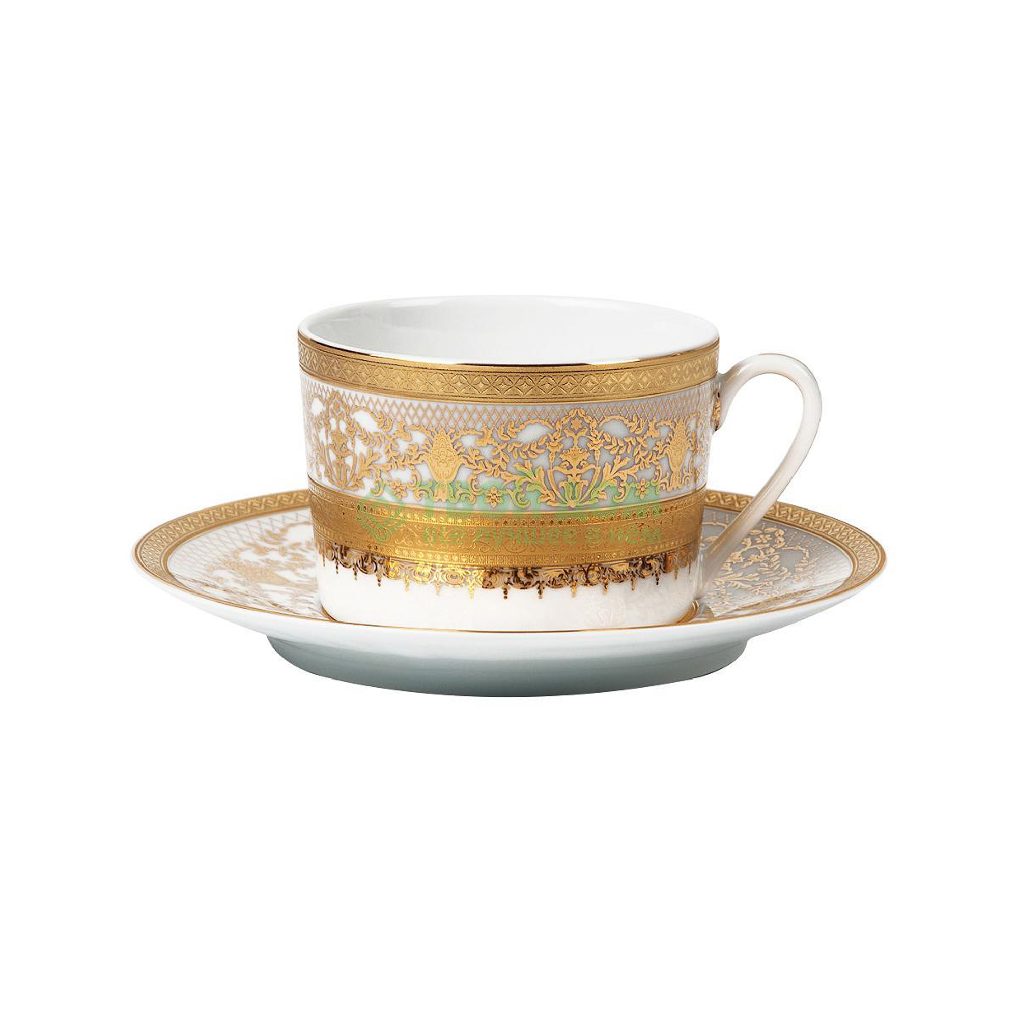 Набор чайных пар Yves de la rosiere Mimosa 12 предметов, белый, золотой (539506 1645)