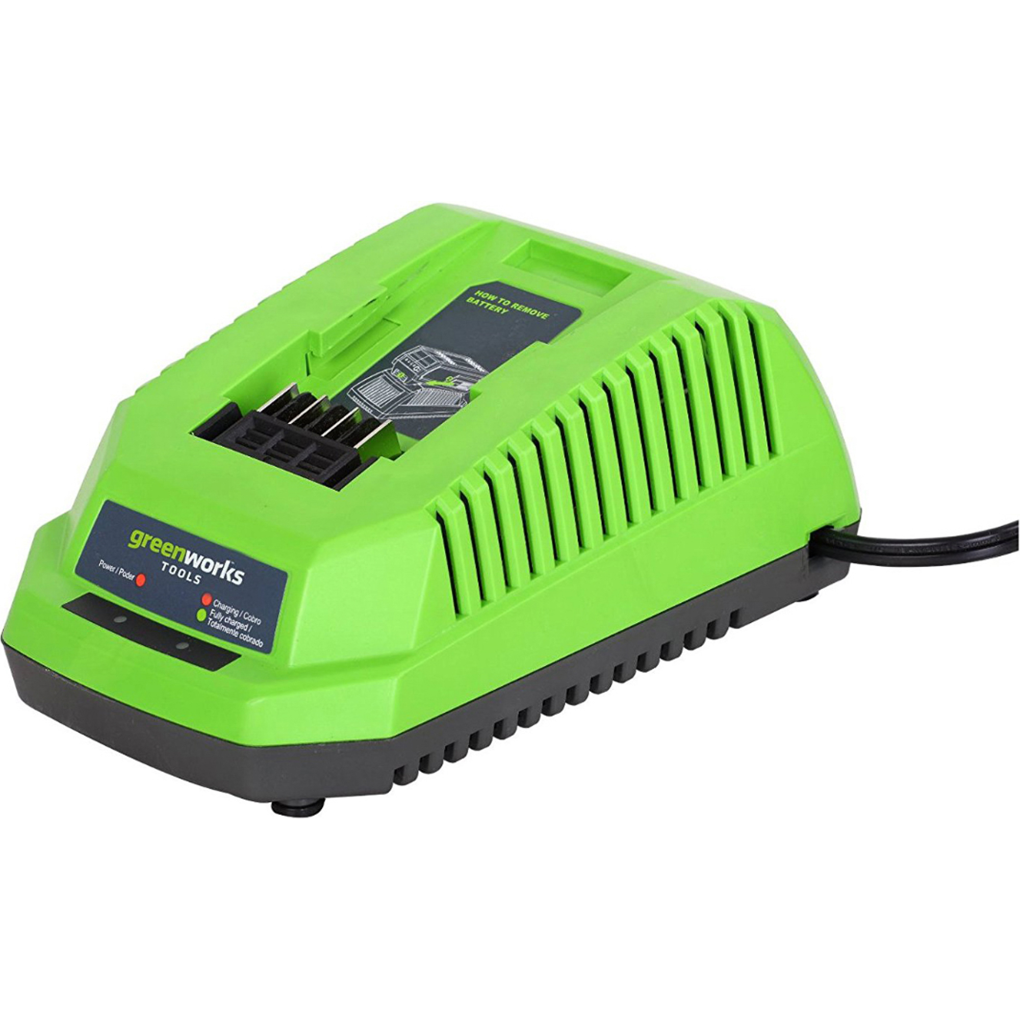 Зарядное устройство Greenworks G40C 2904607, цвет зеленый 29417/2904607 - фото 1