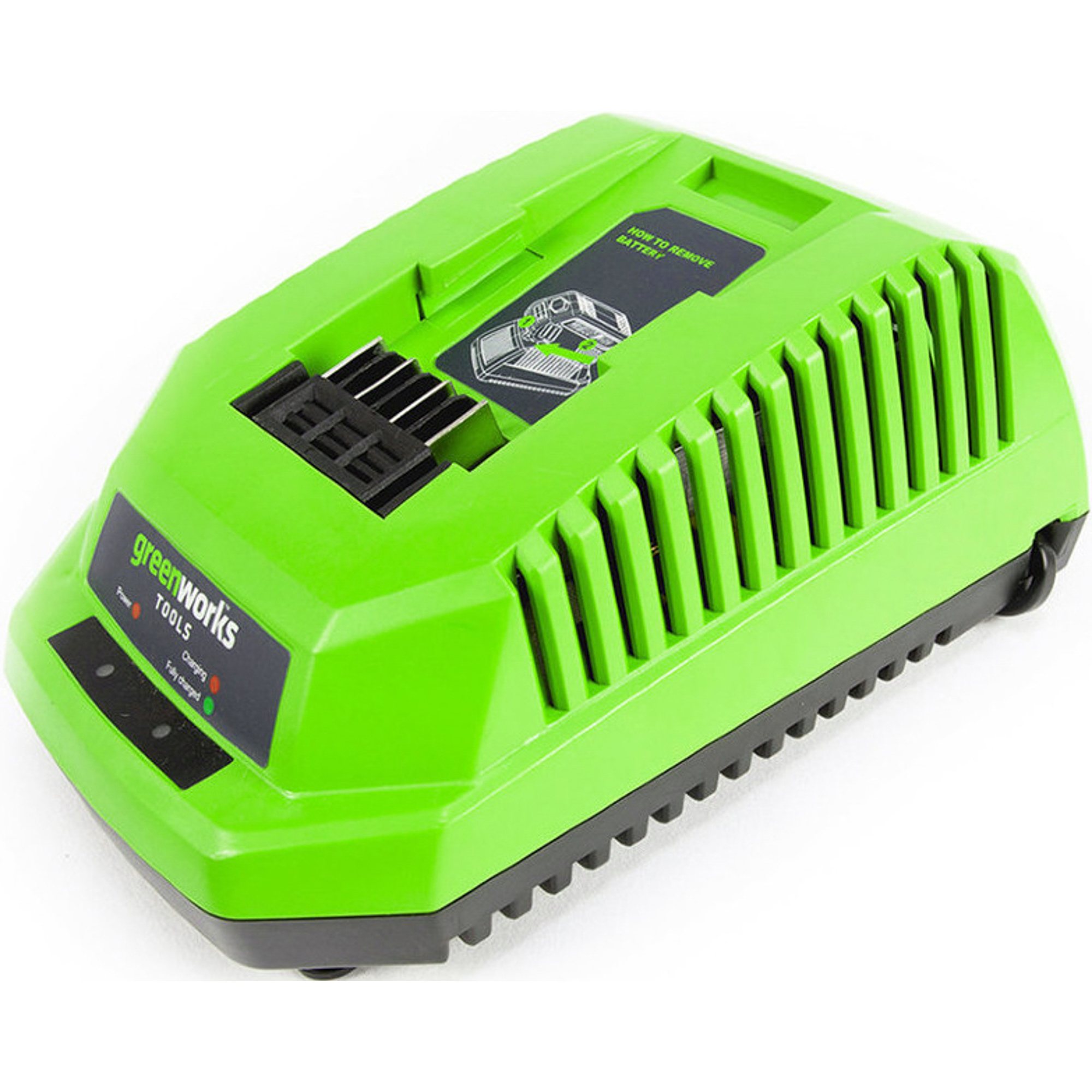 Зарядное устройство Greenworks G40C 2904607, цвет зеленый 29417/2904607 - фото 2