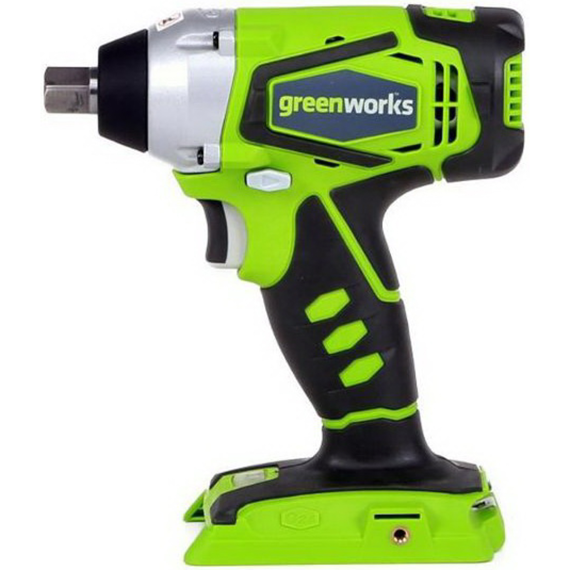 Гайковерт Greenworks G24IW 24V 3800107 без аккумулятора и ЗУ, цвет зеленый, размер 1/2