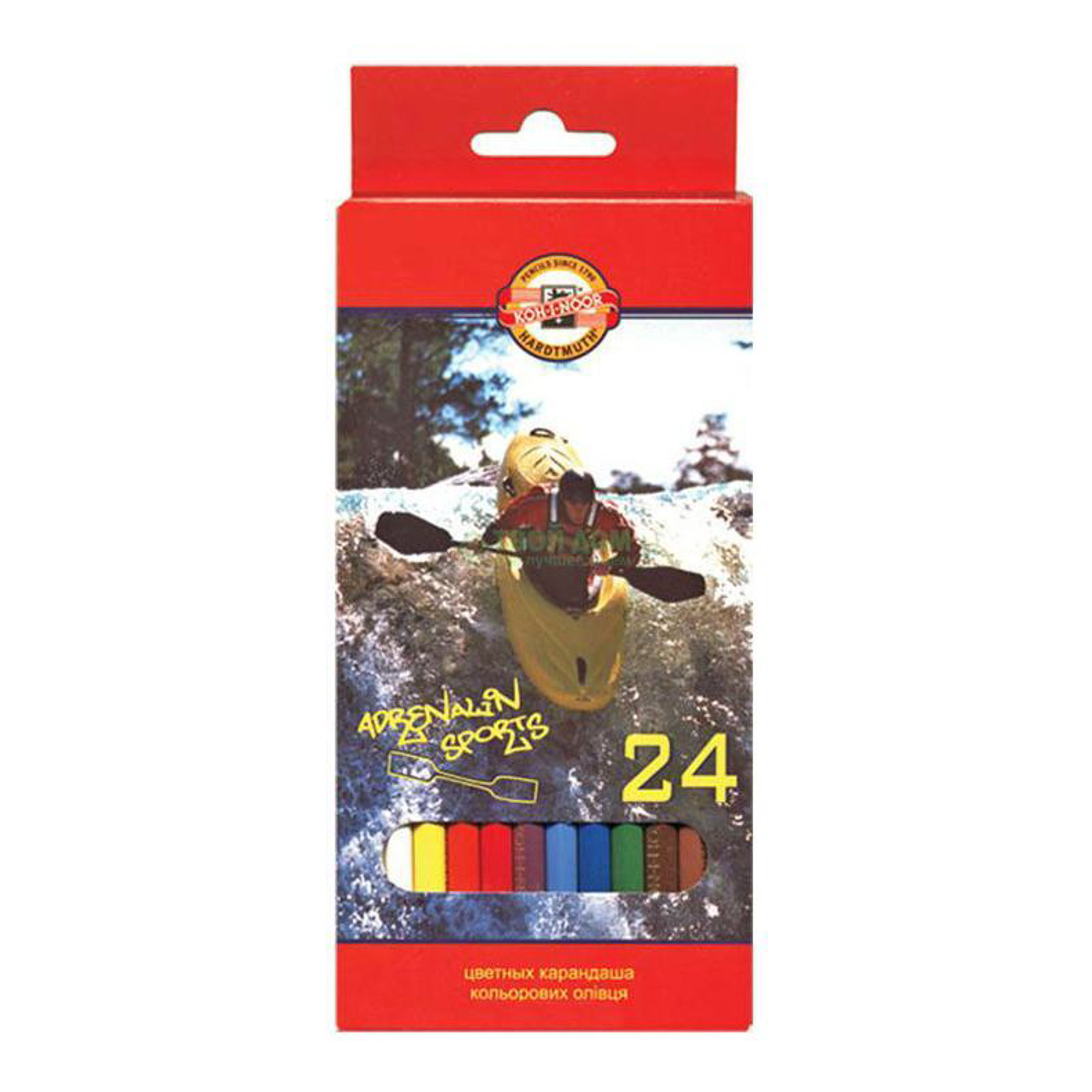 фото Koh-i-noor набор карандашей "спорт", 24 цвета (3554/24 7 ks)