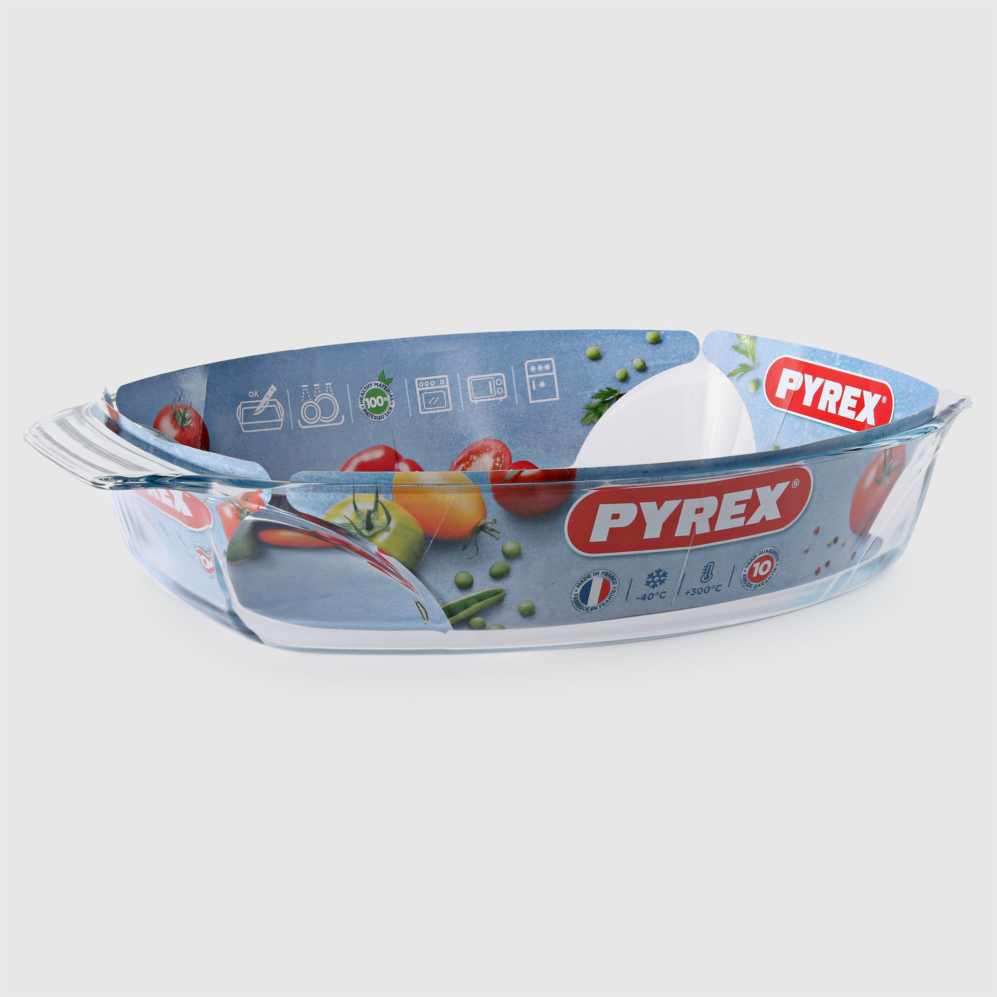 фото Форма для запекания pyrex овальная стекло 39х27 см