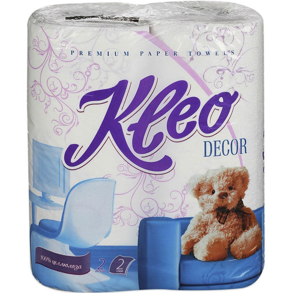 Бумажные полотенца Мягкий знак Kleo Decor 2 рулона
