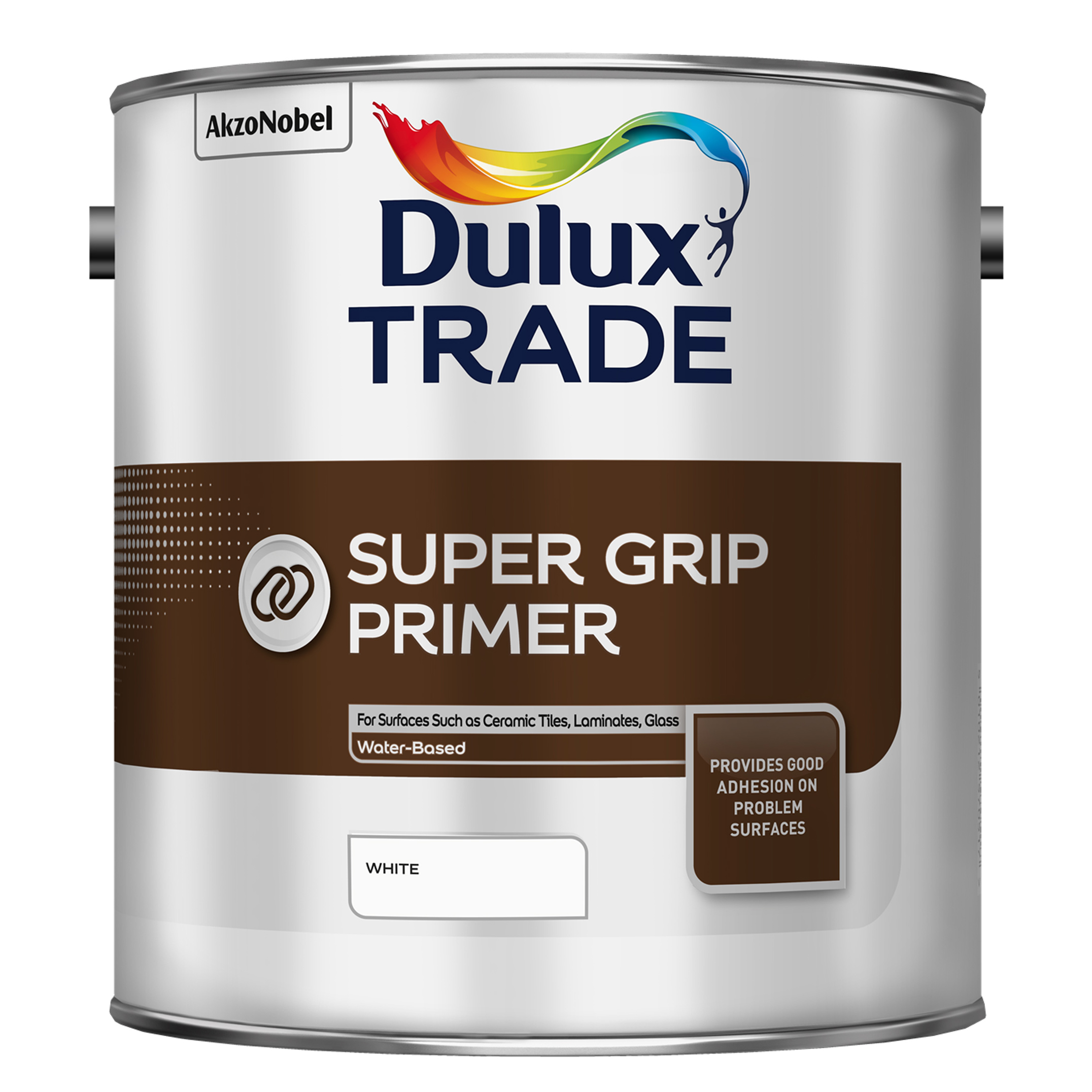 фото Грунтовка для сложных поверхностей dulux super grip primer (белая) 3 л