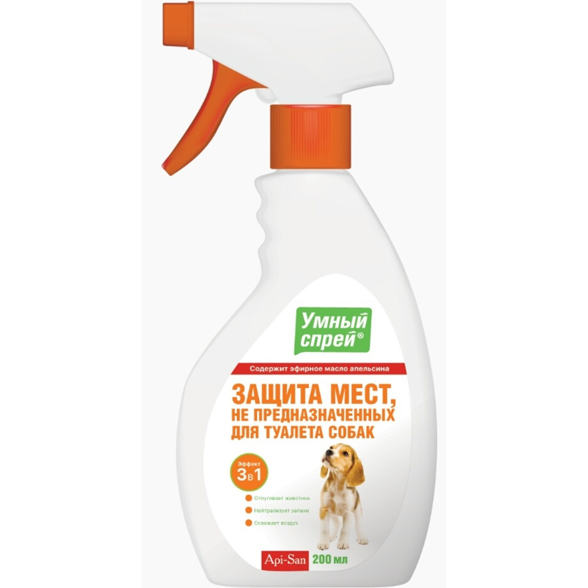 

Умный cпрей Api-San Защита мест, не предназначенных для туалета собак 200 мл