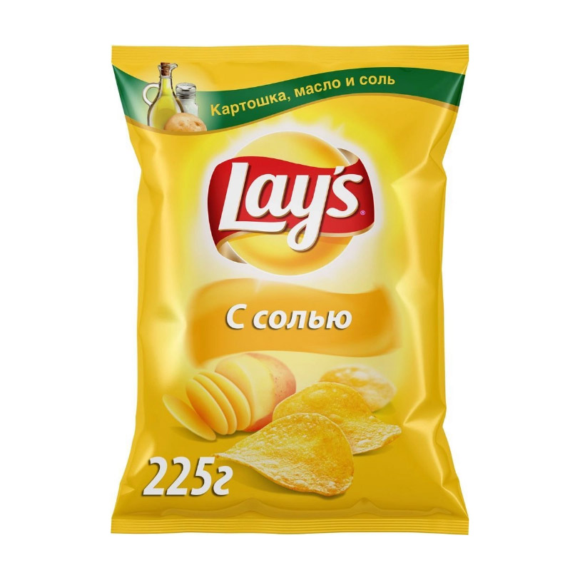 

Чипсы картофельные Lays с солью 225 г