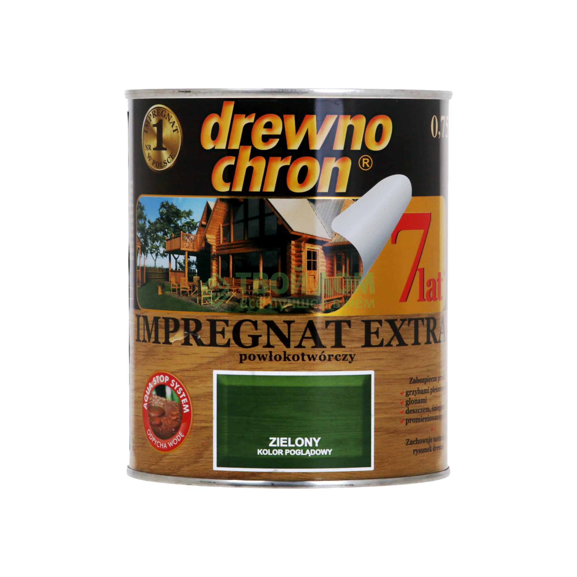 фото Антисептик drewno chron impregnat 0.75 л зеленый