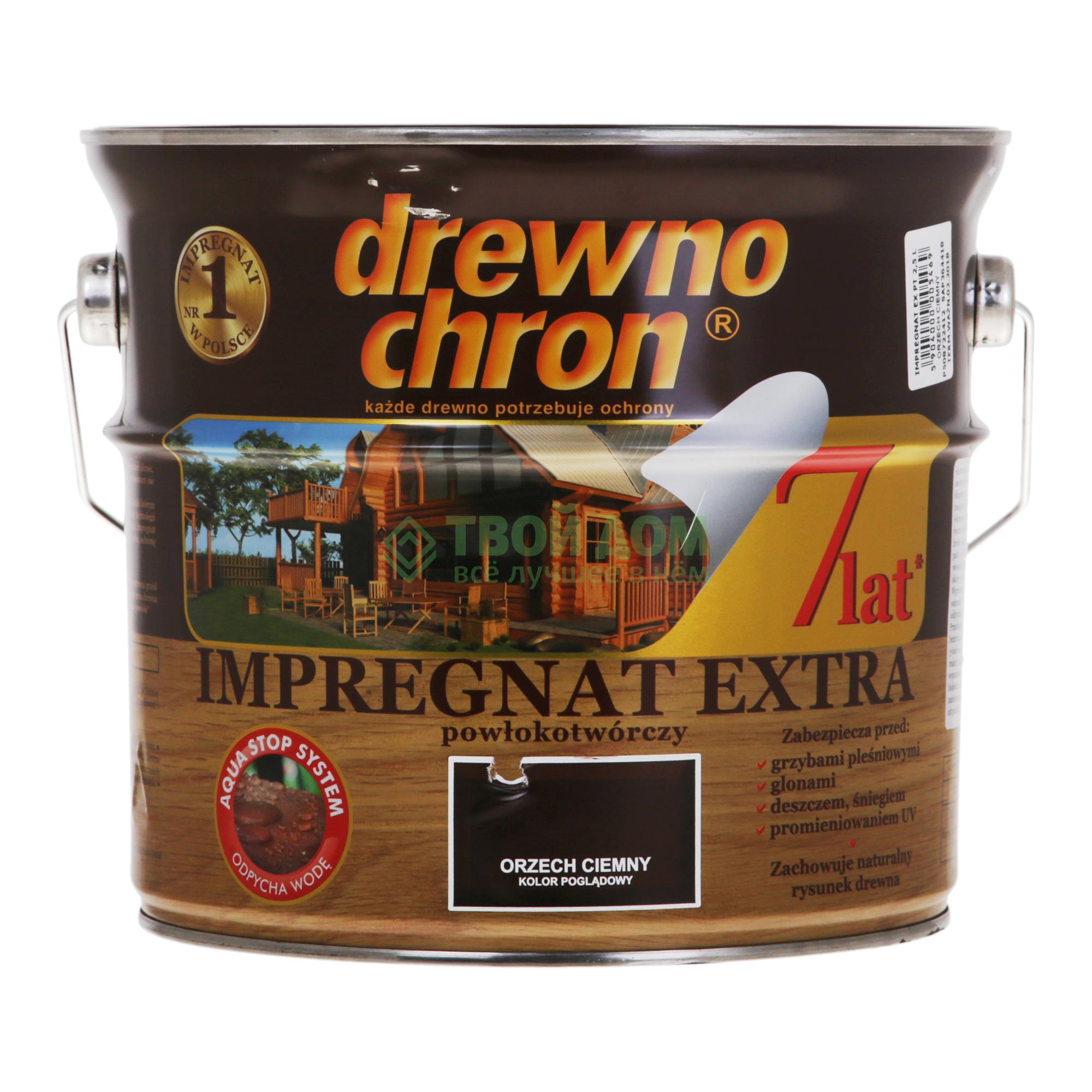 фото Антисептик drewno chron impregnat 2.5 л орех темный