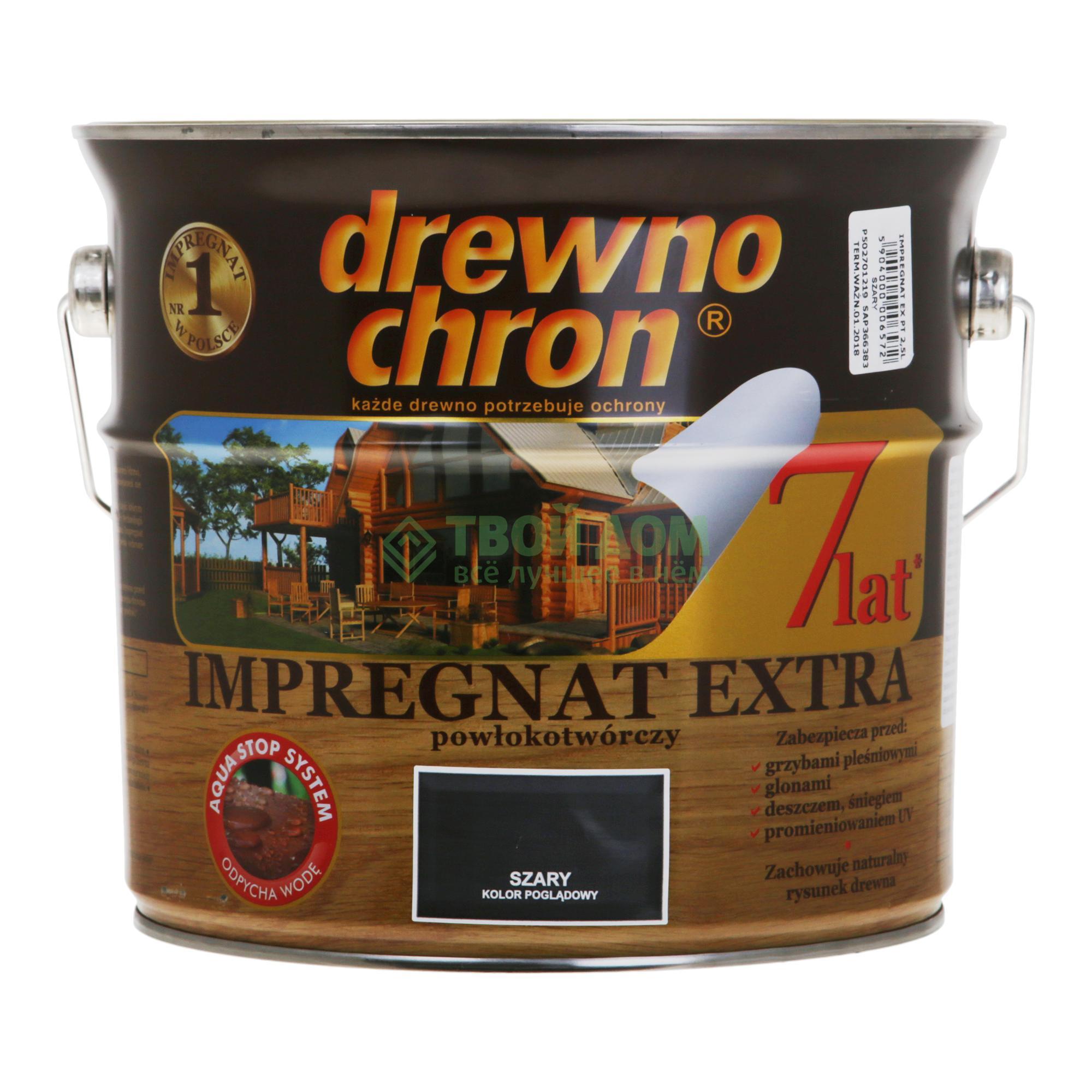 

Антисептик Drewno chron impregnat 2.5 л серый