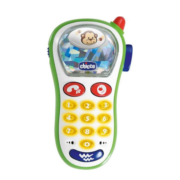 фото Развивающая игрушка chicco музыкальный телефон с фотокамерой 13,5 см