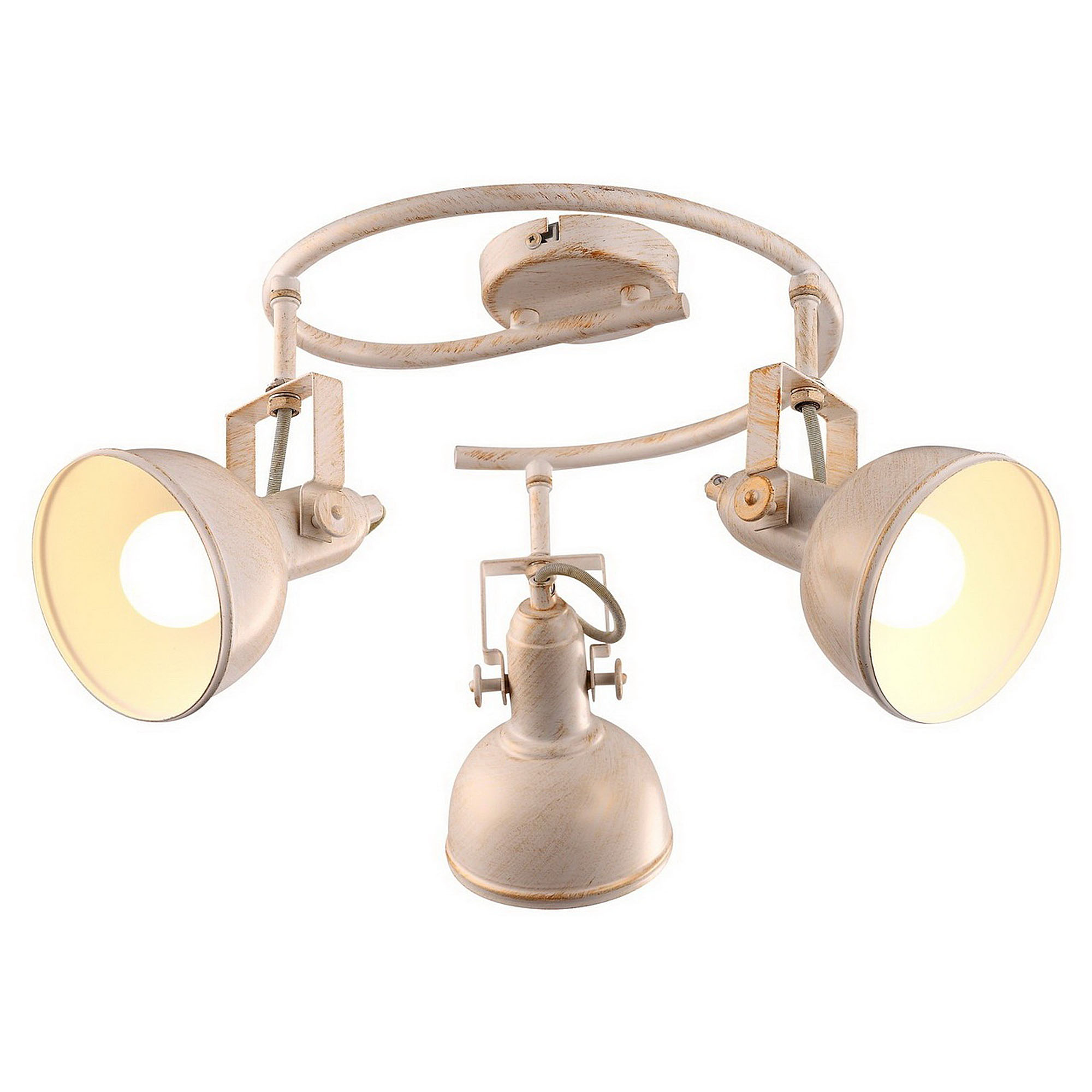 Люстра потолочная Arte Lamp A5215PL-3WG, цвет бело-золотой - фото 1