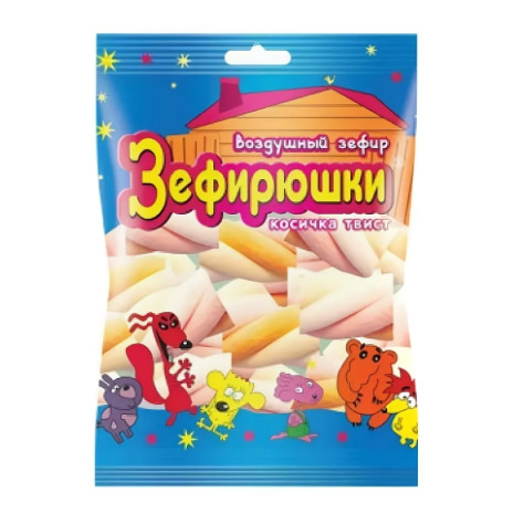 

Воздушный зефир Зефирюшки Косичка твист 80 г