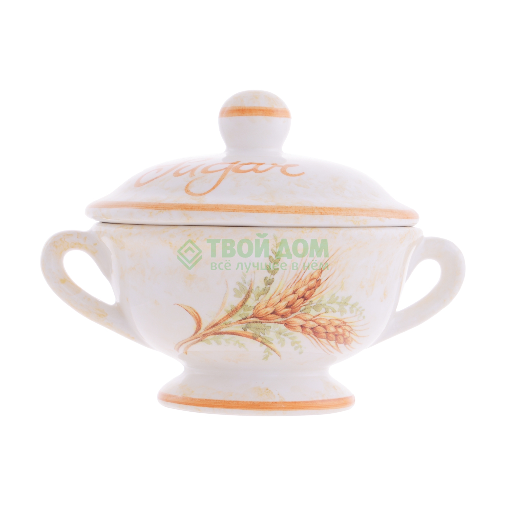 

Сахарница Ceramiche Fabbro Луговые маки 11х10 см (789-MAK), Светло-коричневый;белый