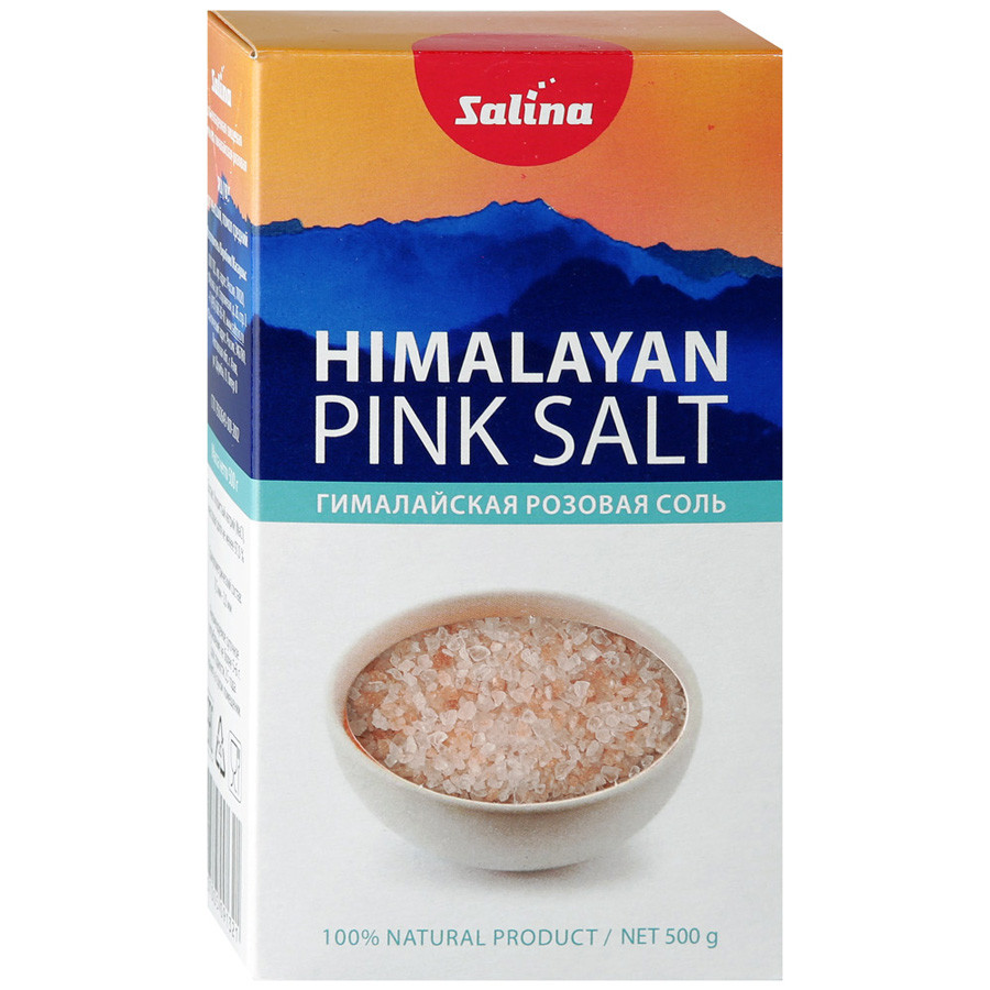 Соль крупная Salina гималайская розовая, 500 г