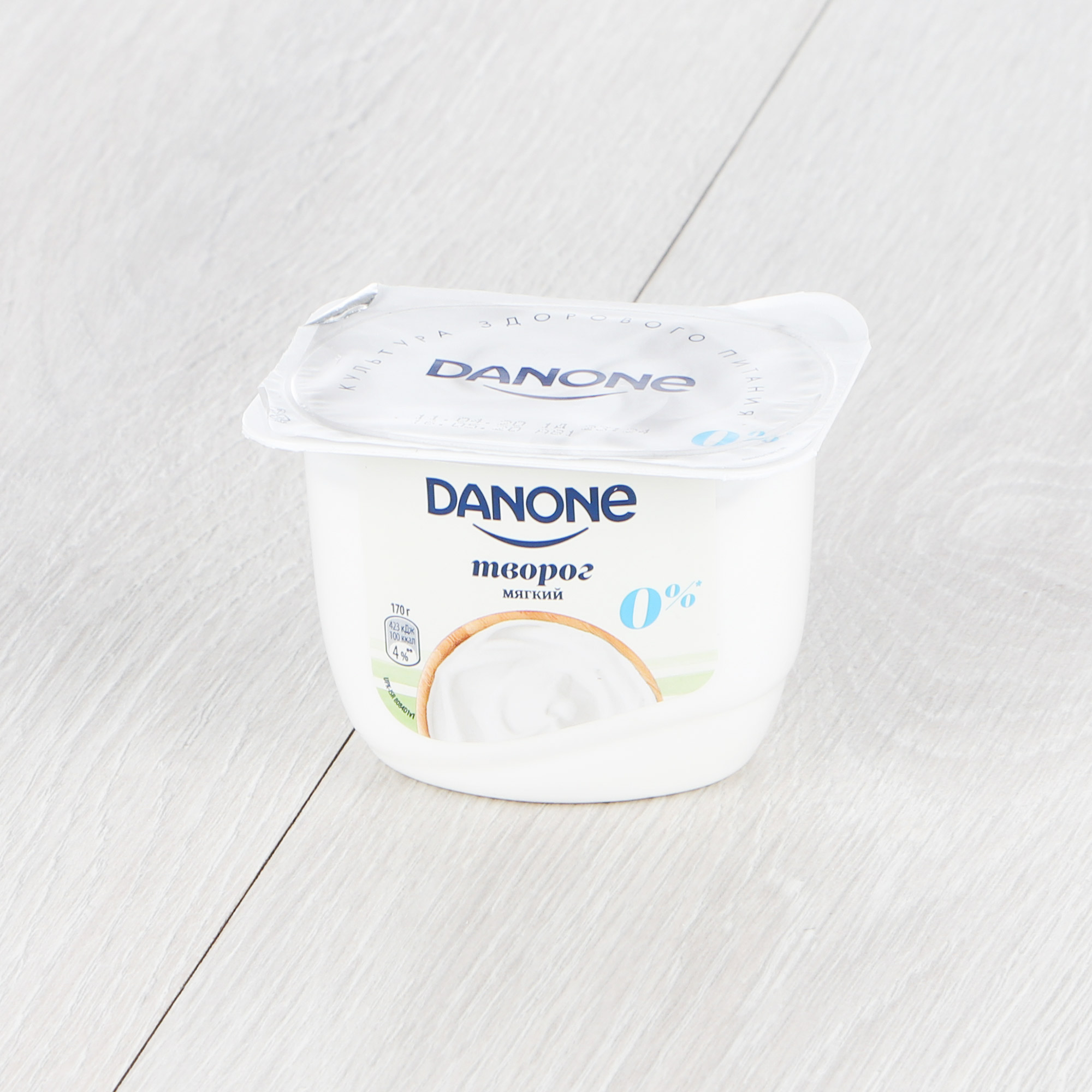 фото Творог danone натуральный 0% 170 г