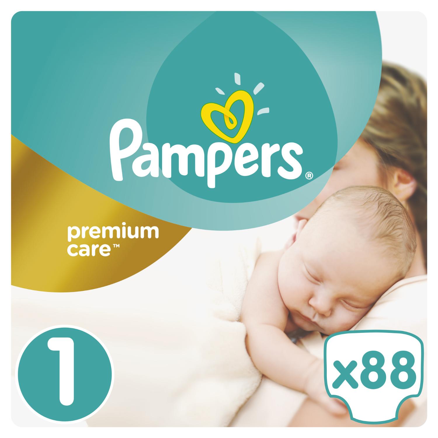 фото Подгузники pampers premium 2-5кг 88шт