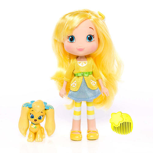 Игрушка Шарлотта Земляничка Кукла Лимона с питомцем, 15 см