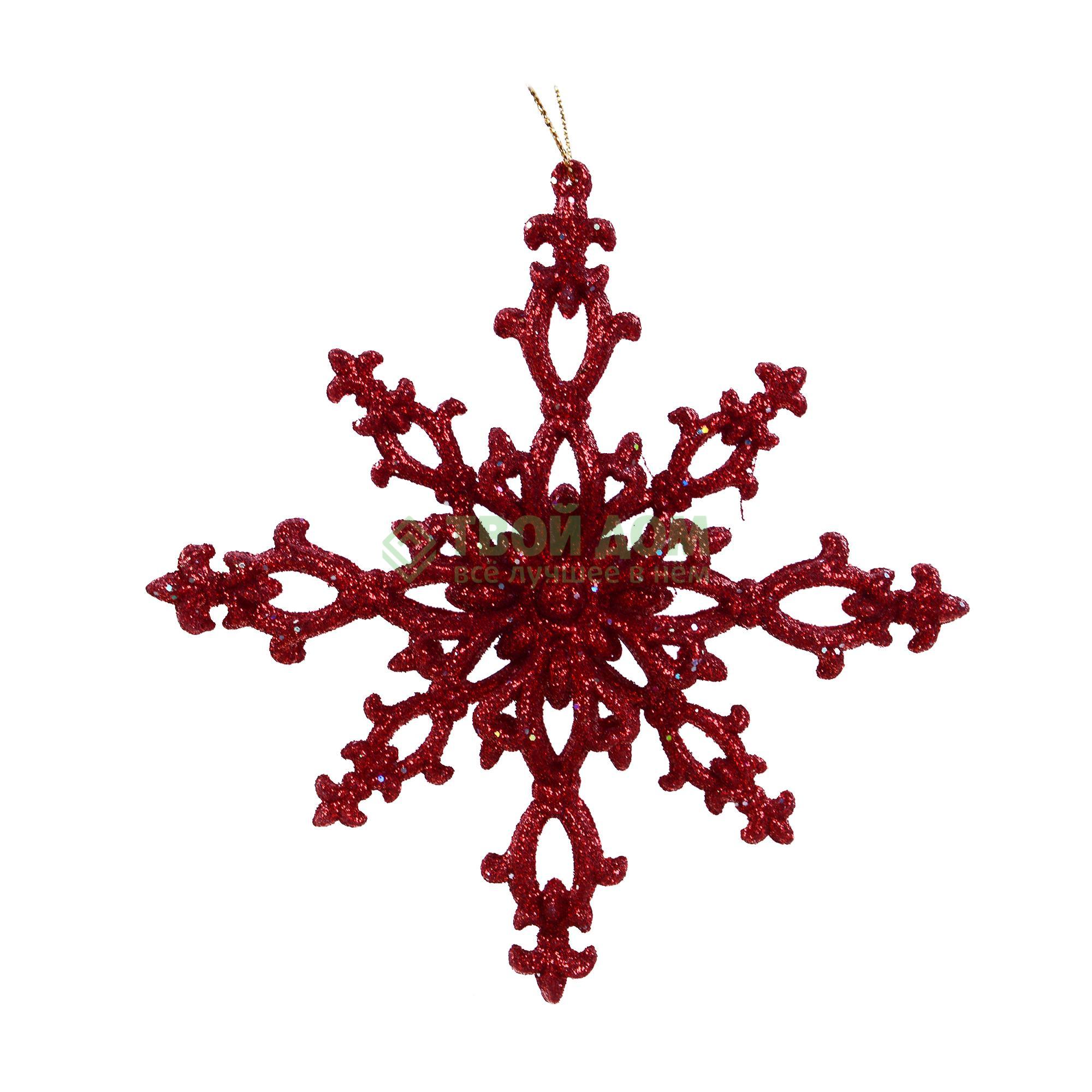 

Игрушка Festive Снежинка (P001609, Красный