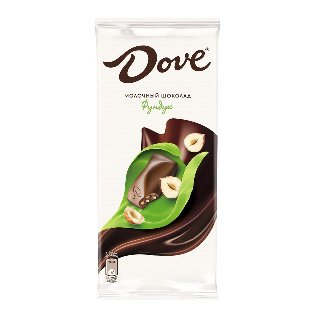 Шоколад Dove молочный с фундуком 90 г