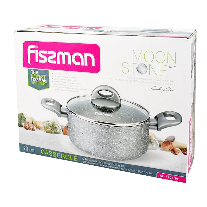 Кастрюля Fissman Moon stone 2,8 л, цвет серый - фото 4