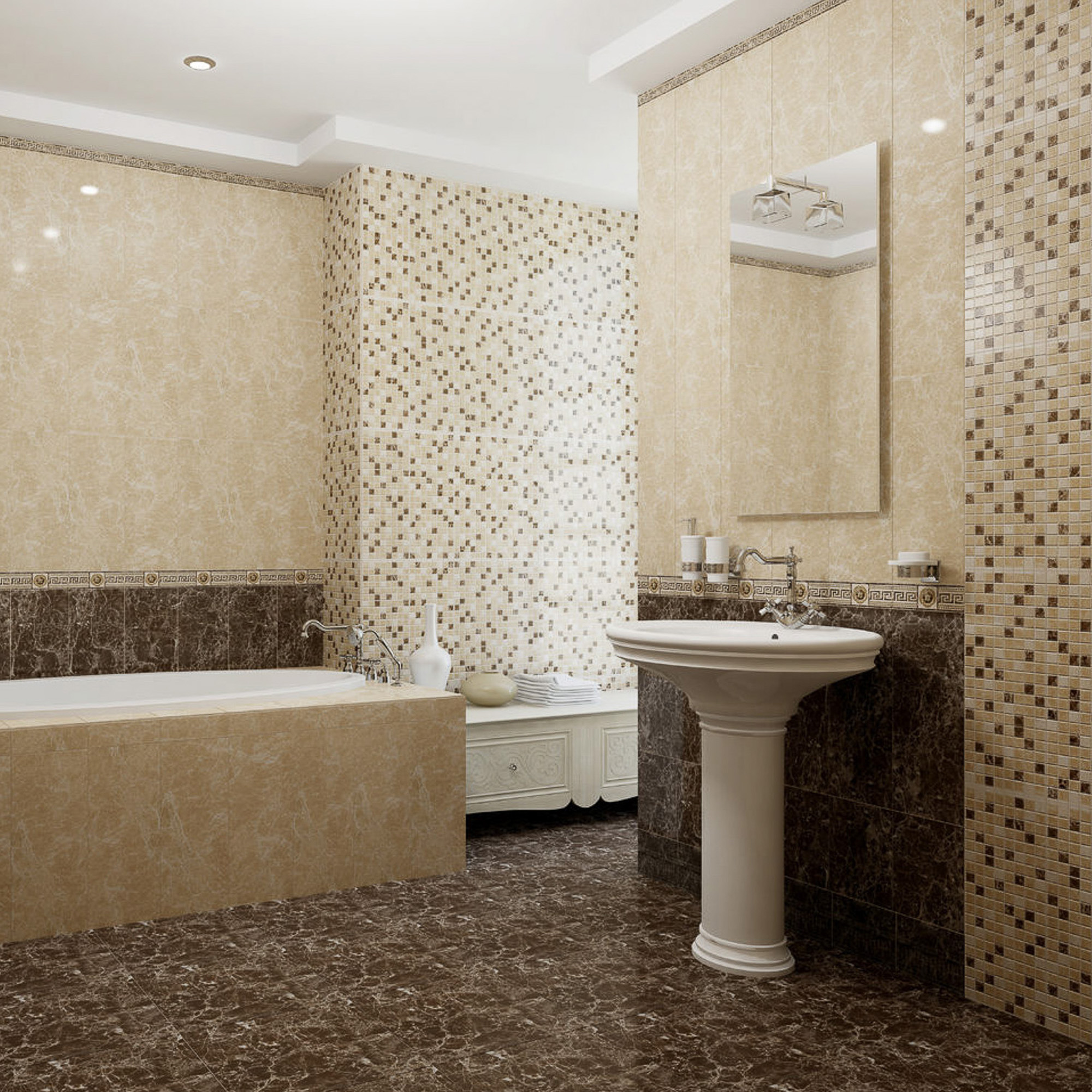 фото Плитка kerlife marmo mosaico 50,5x20,1 см