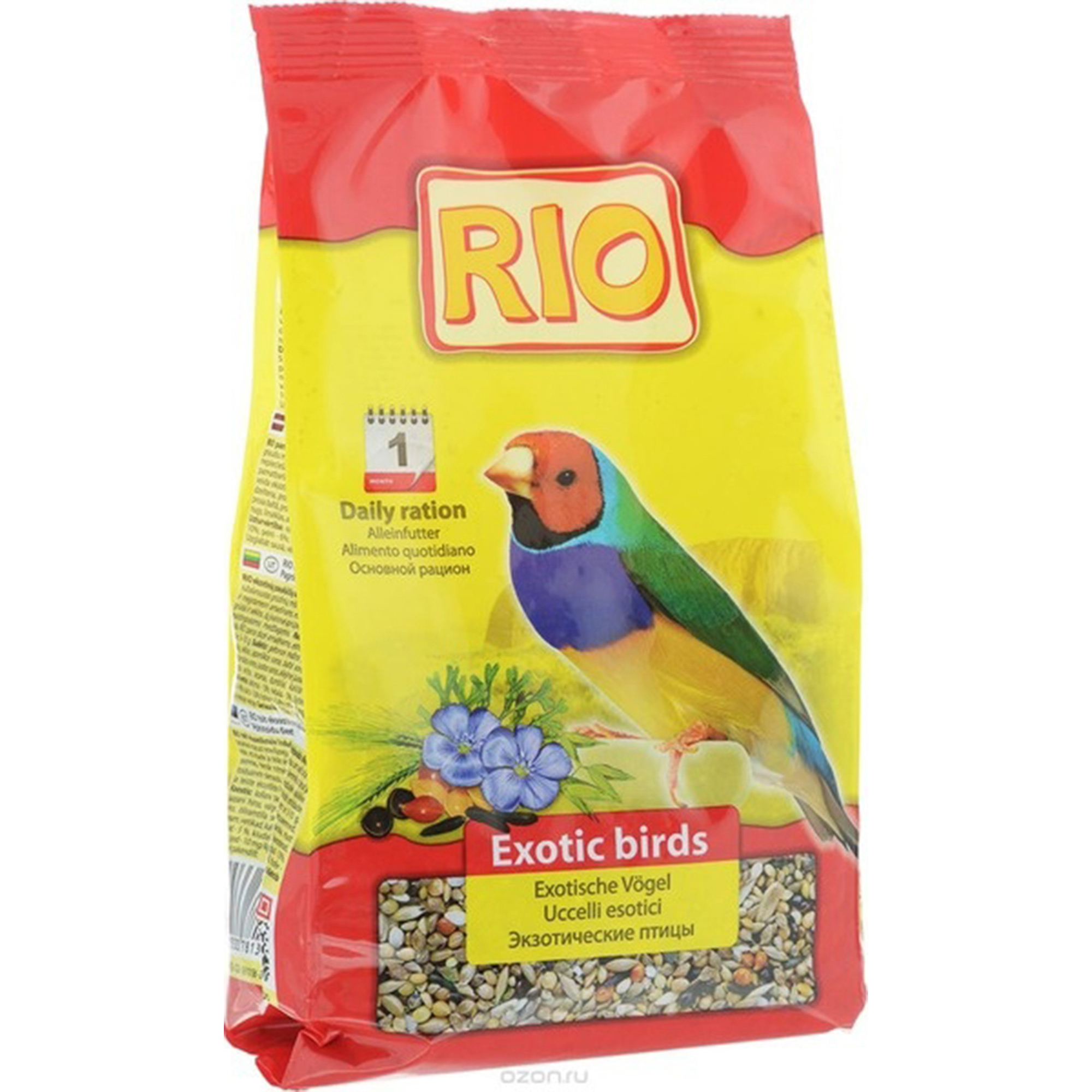 

Корм для птиц РИО Экзотические птицы 500г