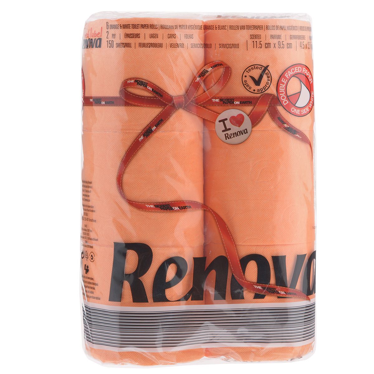 Туалетная бумага Renova Red Label Orange 6 рулонов