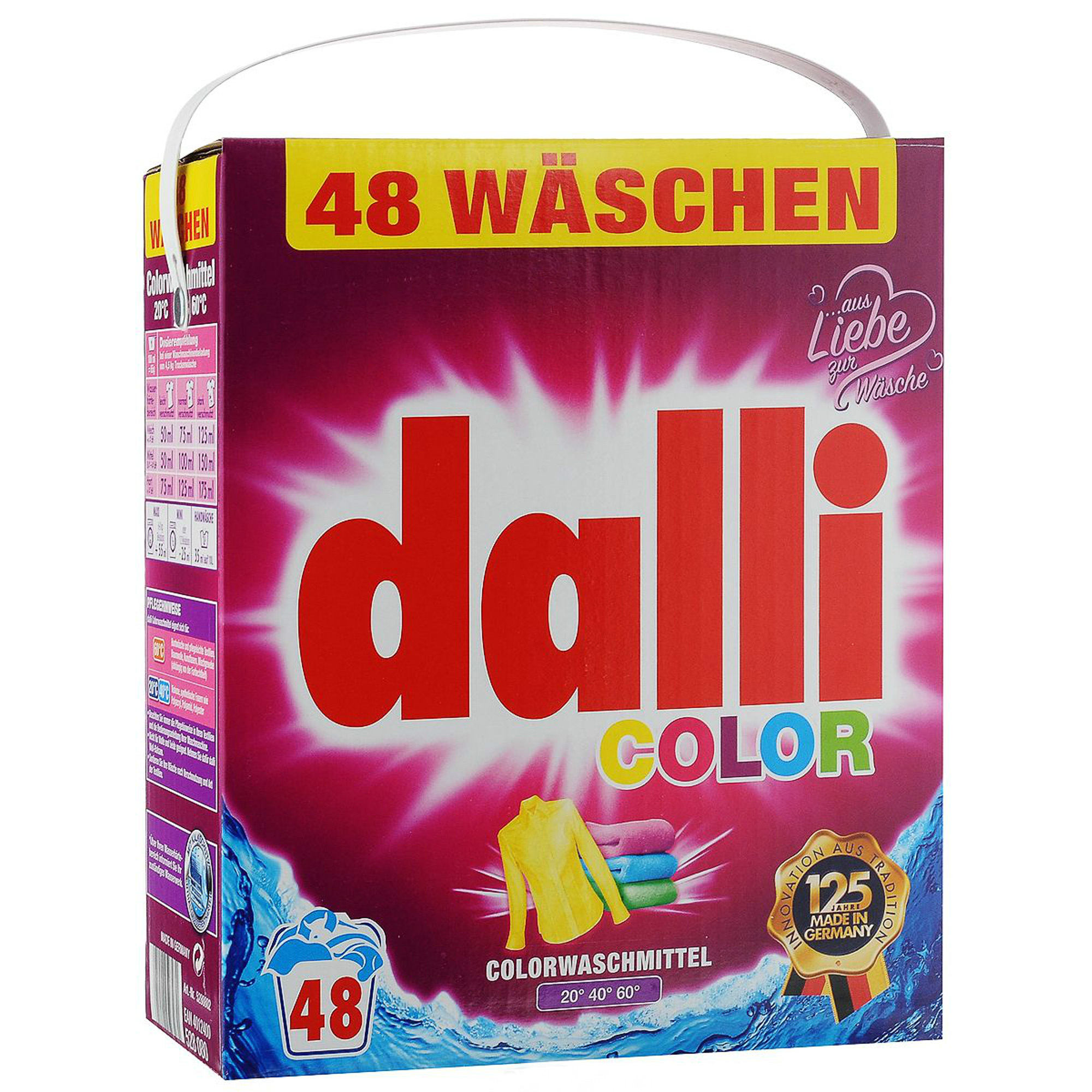 фото Стиральный порошок dalli color для цветных тканей 3.12 кг