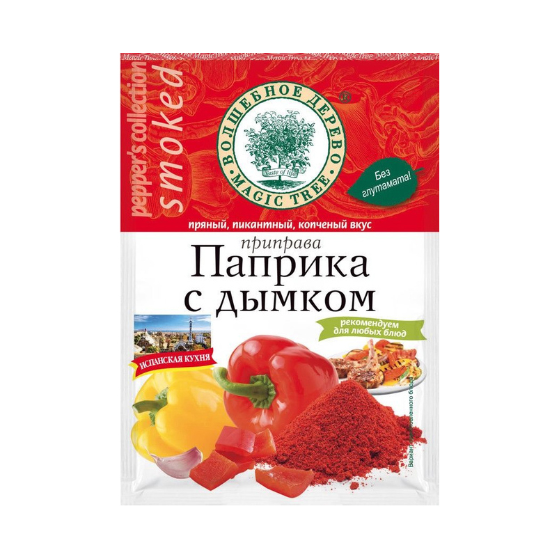 

Приправа Волшебное дерево Паприка с дымком 30 г