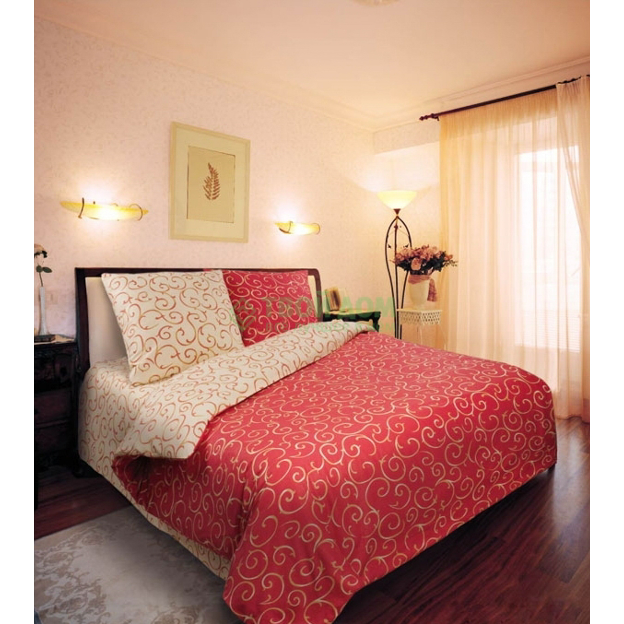 

КПБ ГАРМОНИЯ 2.0 СП НАВ 70/70 БАРОККО, Красный;белый