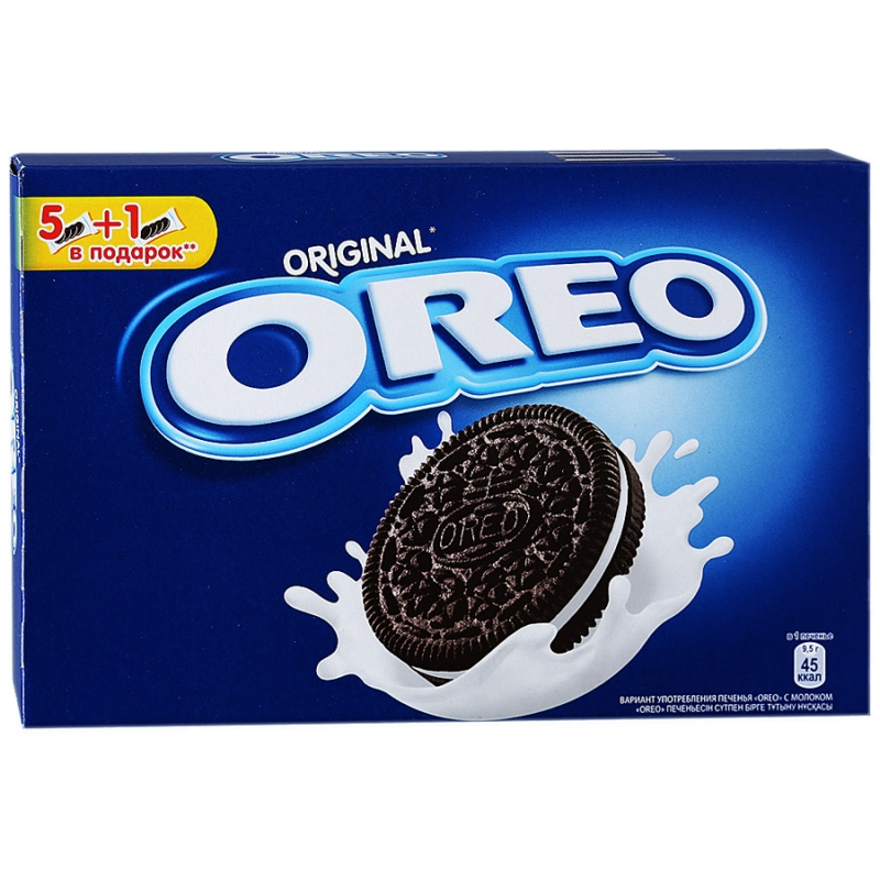 фото Печенье oreo с какао и начинкой с ванильным вкусом, 228 г